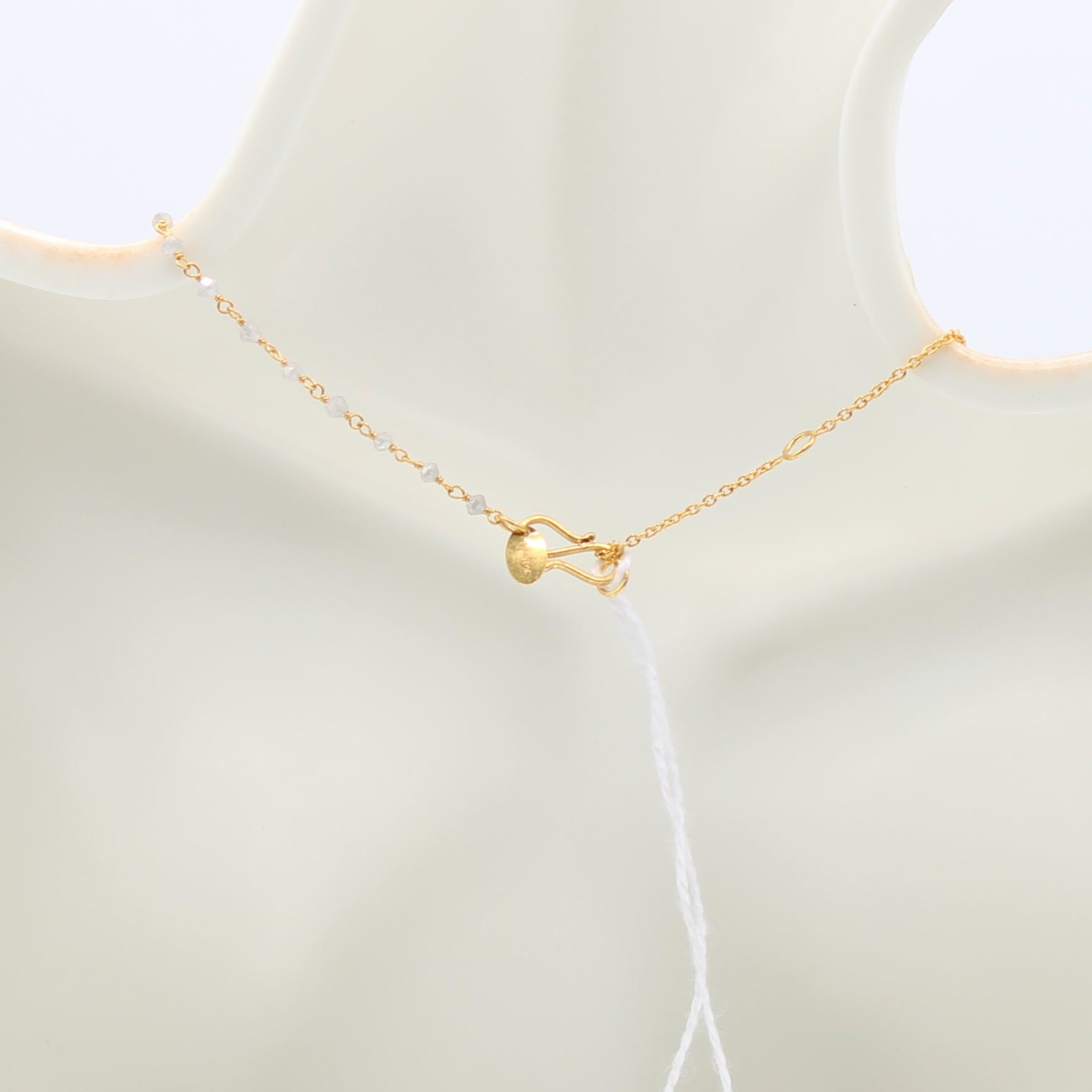 Black & White Diamond - 22CT Gold Necklace - Taj Mahal Gems