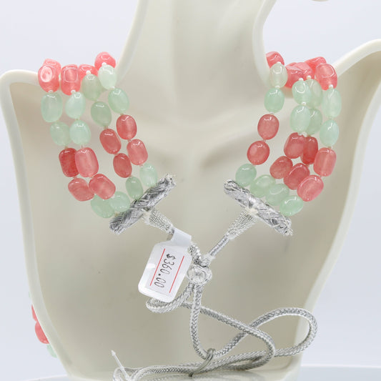 Multi Color Jade Necklace - 3 & 4 Strand
