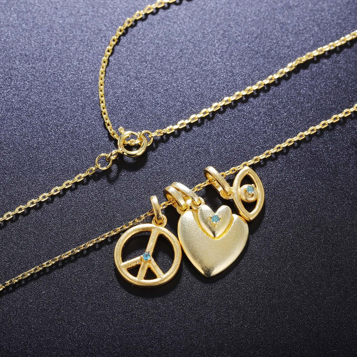 18k Gold Plated Charm Necklace - Taj Mahal Gems