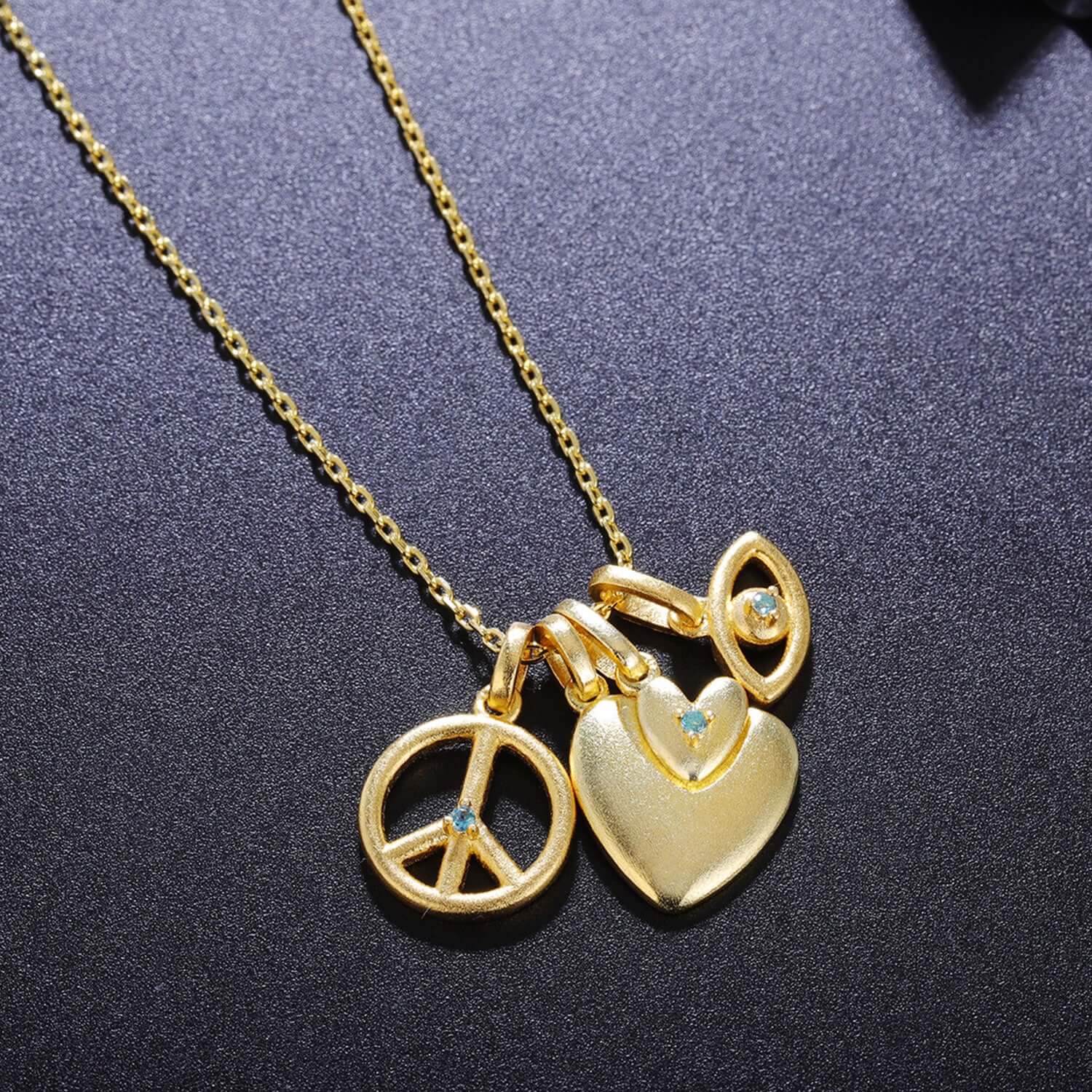 18k Gold Plated Charm Necklace - Taj Mahal Gems