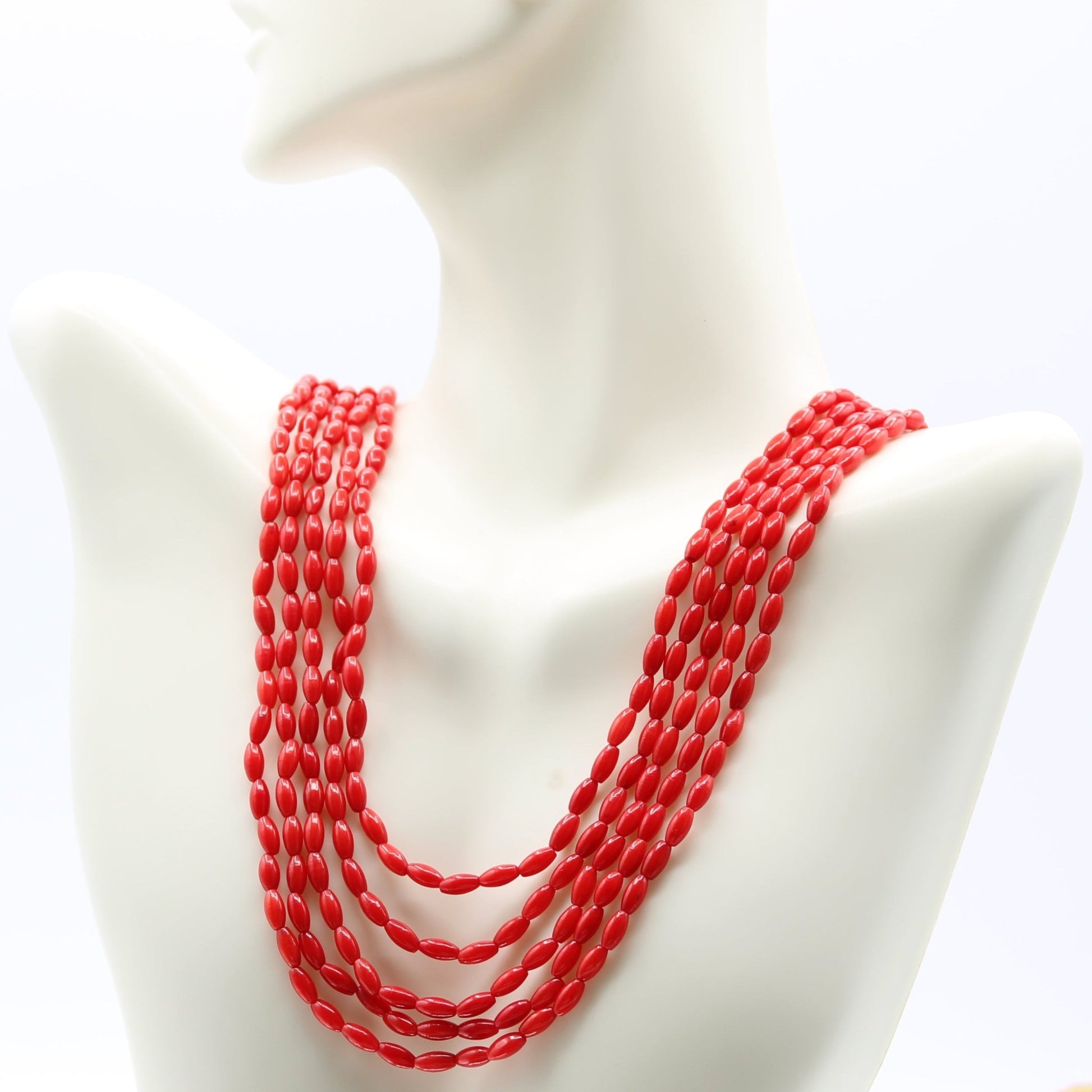 Red Coral Necklace - Taj Mahal Gems