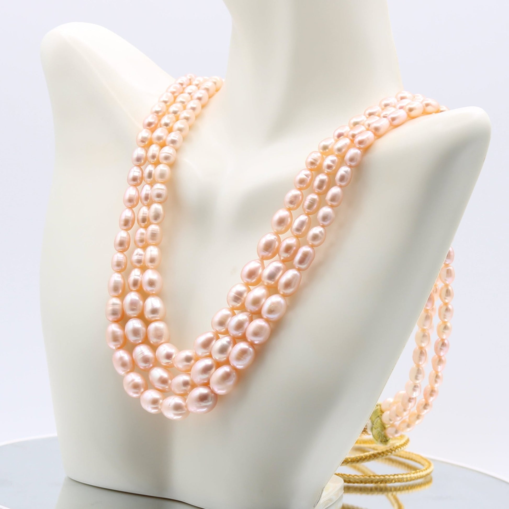 Fresh Water Pearl Layered Necklace - Taj Mahal Gems