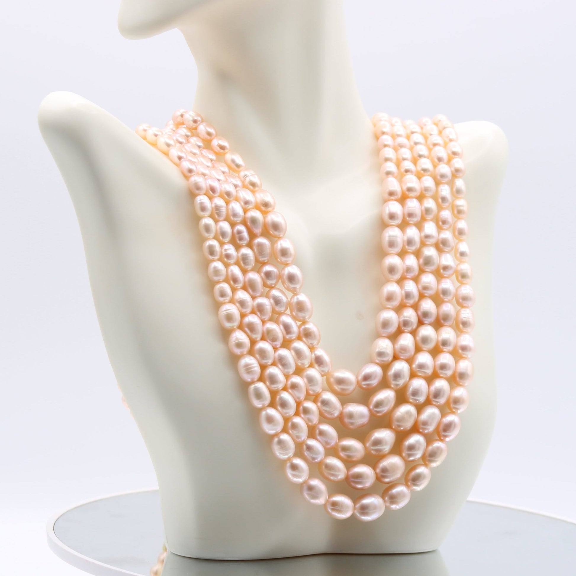 Fresh Water Pearl Layered Necklace - Taj Mahal Gems