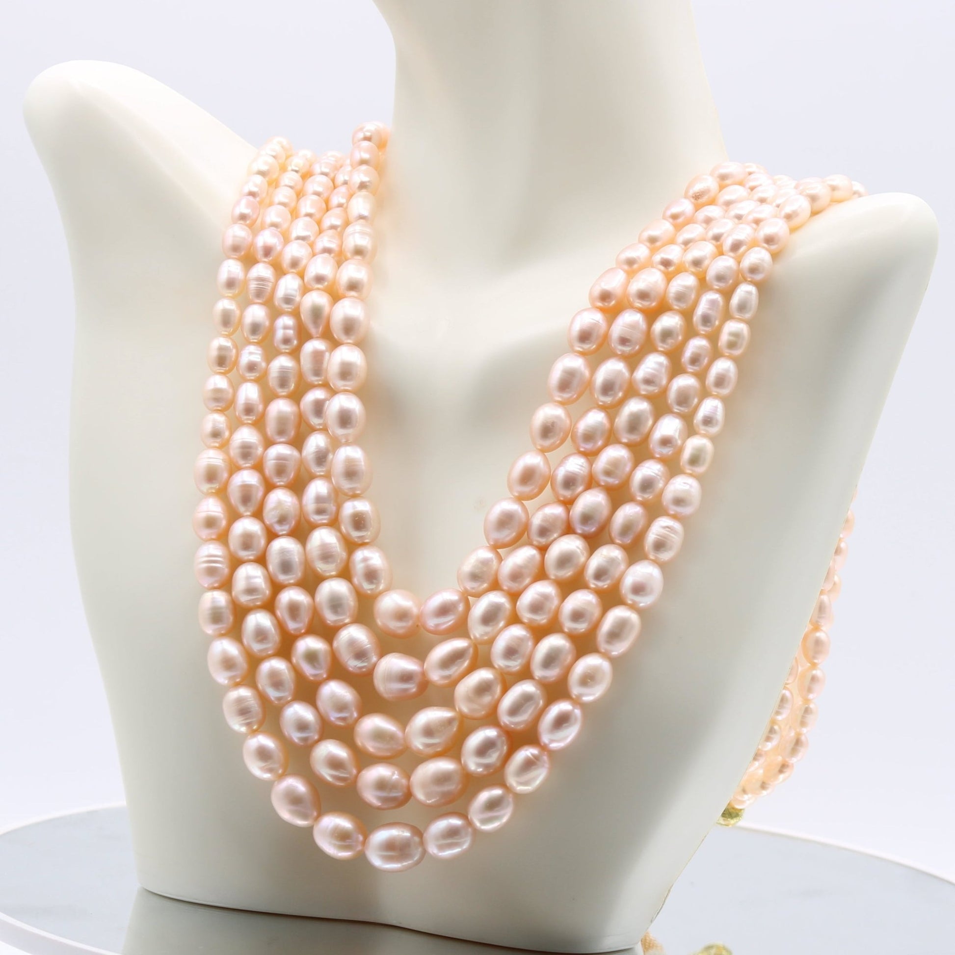 Fresh Water Pearl Layered Necklace - Taj Mahal Gems