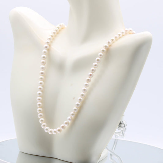Fresh Water Pearl 6mm Necklace 1 - 3 Strands - Taj Mahal Gems