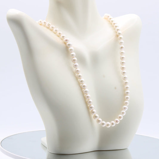 Fresh Water Pearl 6mm Necklace 1 - 3 Strands - Taj Mahal Gems