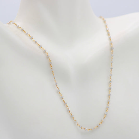 22K Gold with Black Diamond Necklace - Taj Mahal Gems