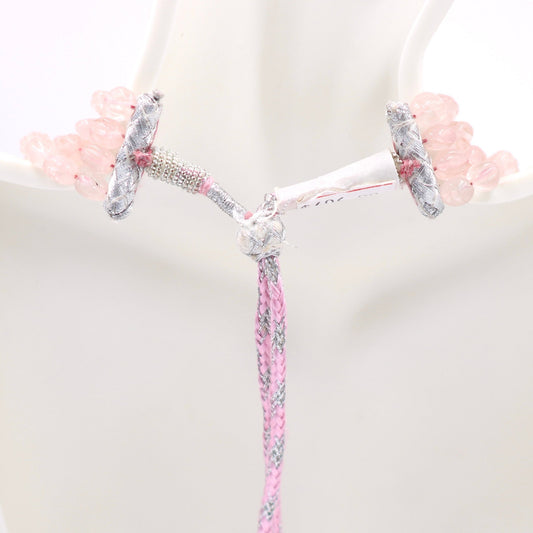 4 Strand Rose Quartz Necklace - Taj Mahal Gems