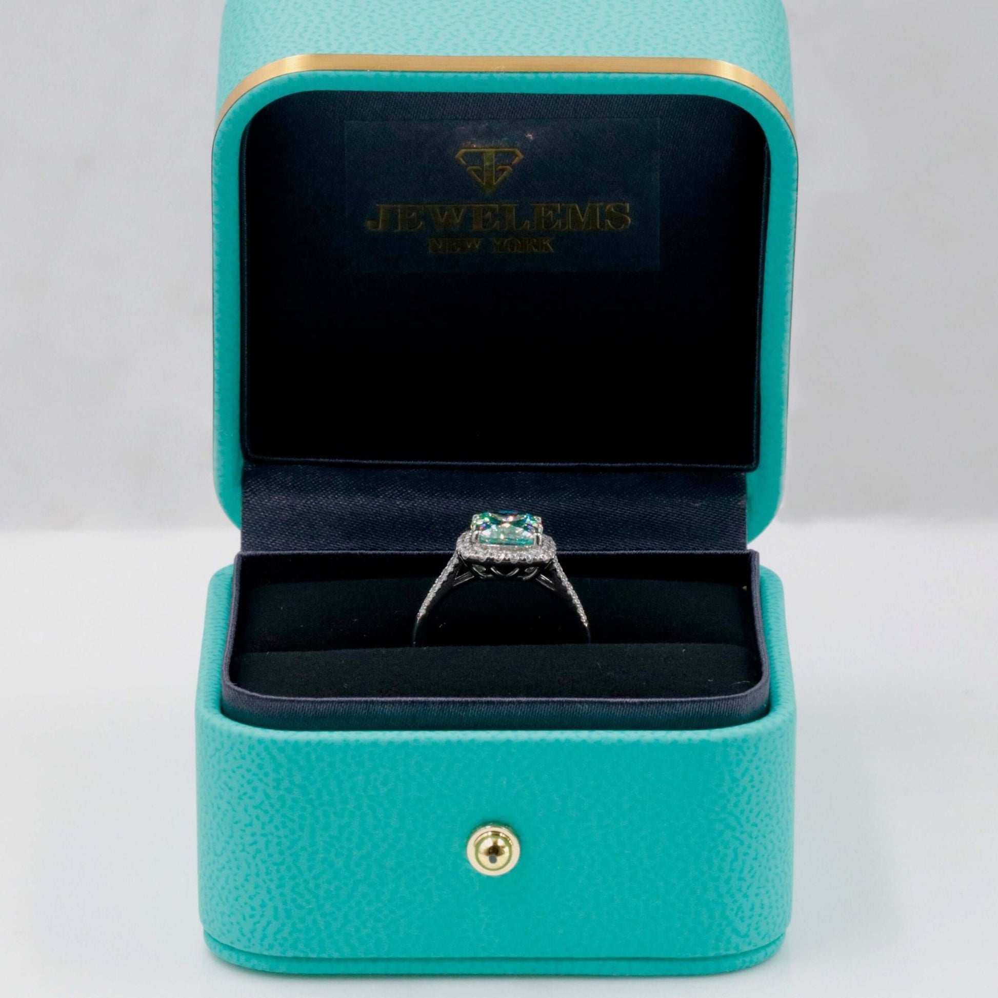 925 Moissanite Gemstone Solitaire Ring - Taj Mahal Gems