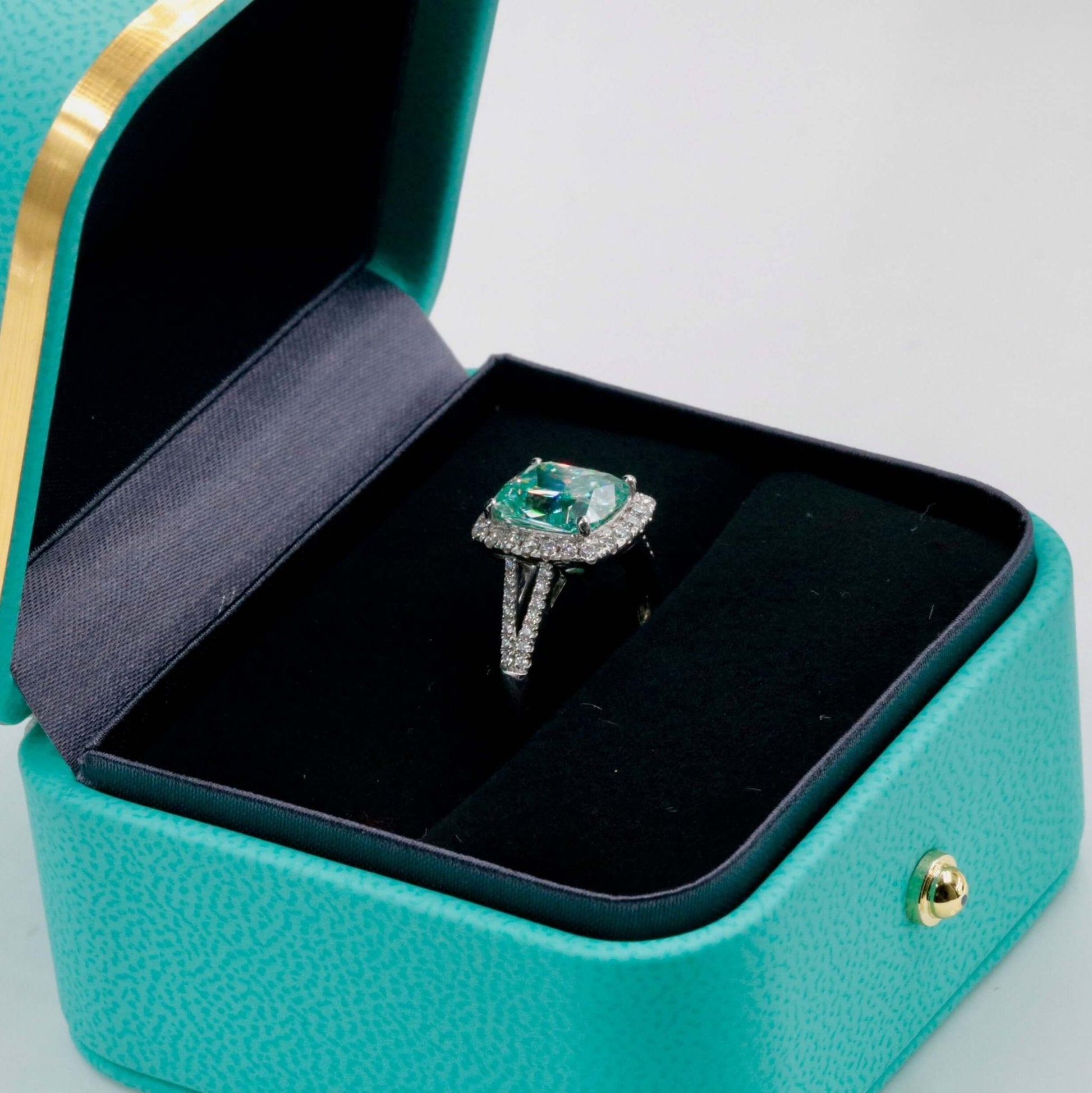 925 Moissanite Gemstone Solitaire Ring - Taj Mahal Gems