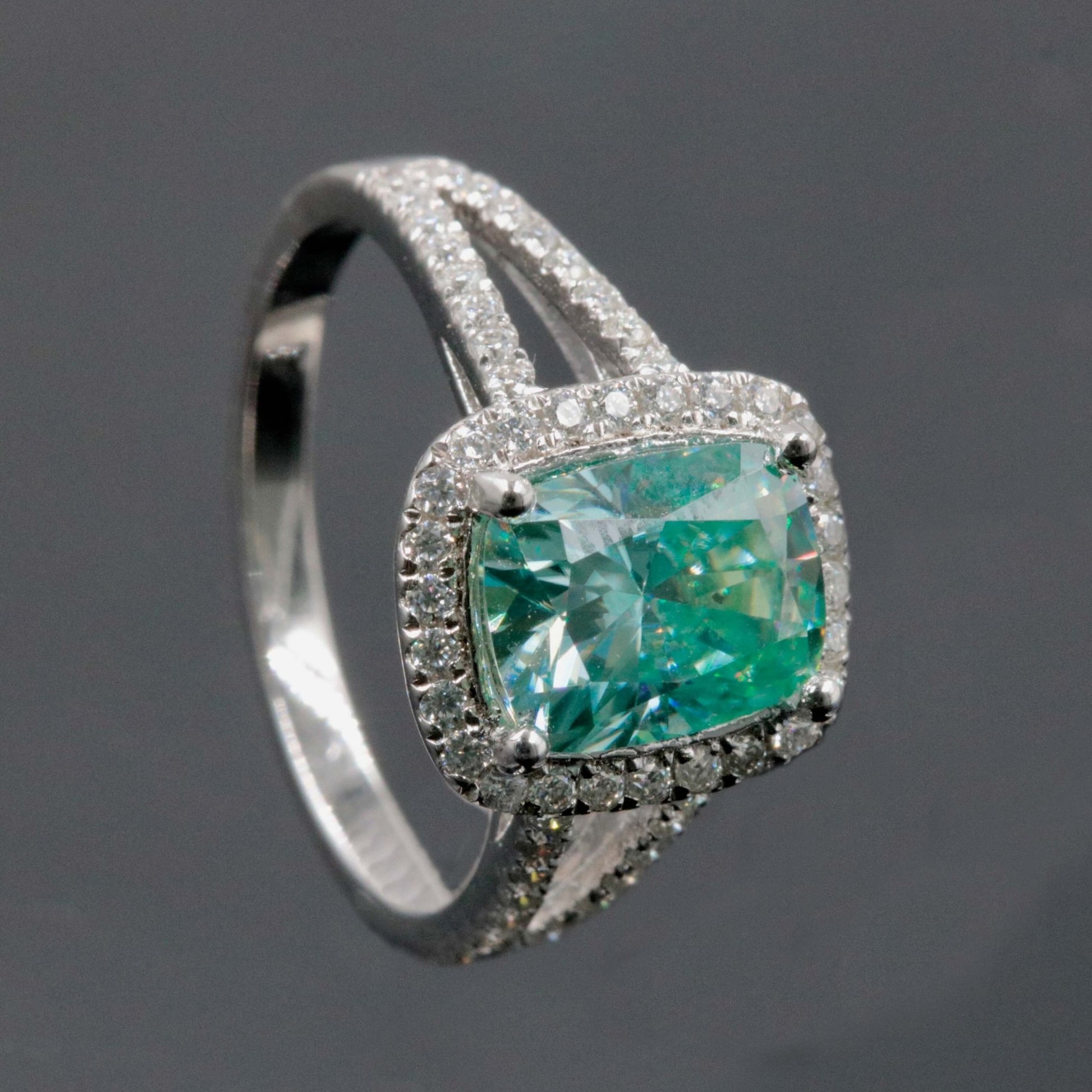 925 Moissanite Gemstone Solitaire Ring - Taj Mahal Gems