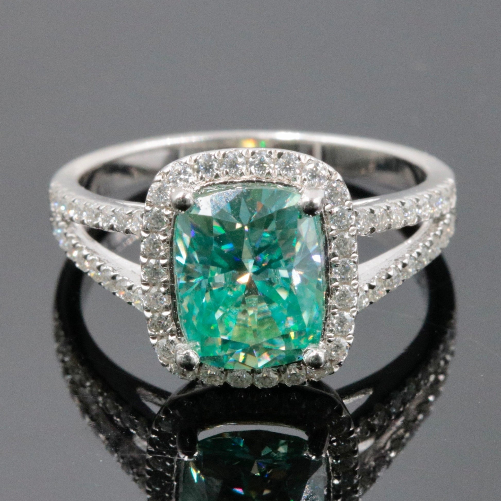 925 Moissanite Gemstone Solitaire Ring - Taj Mahal Gems