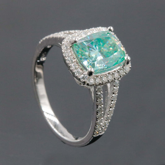 925 Moissanite Gemstone Solitaire Ring - Taj Mahal Gems