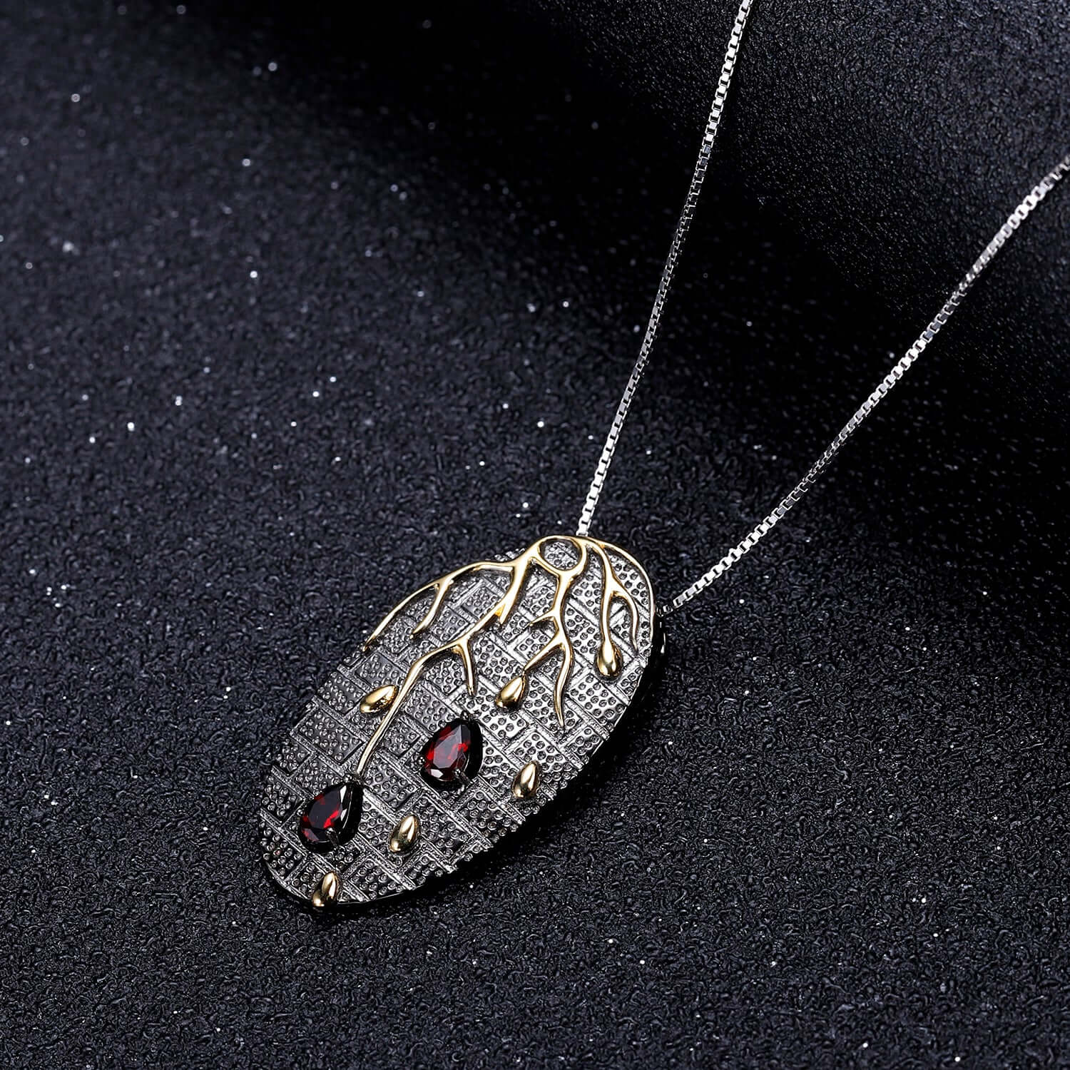 925 Sterling Silver Gemstone Tree Pendant Necklace - Taj Mahal Gems