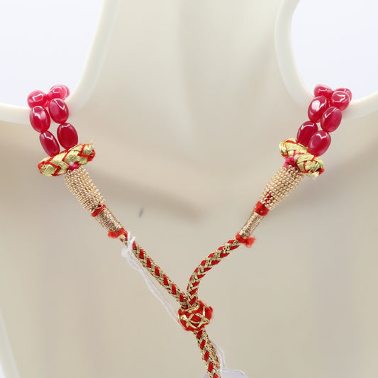 Ruby Lab Grown Corundum Necklace