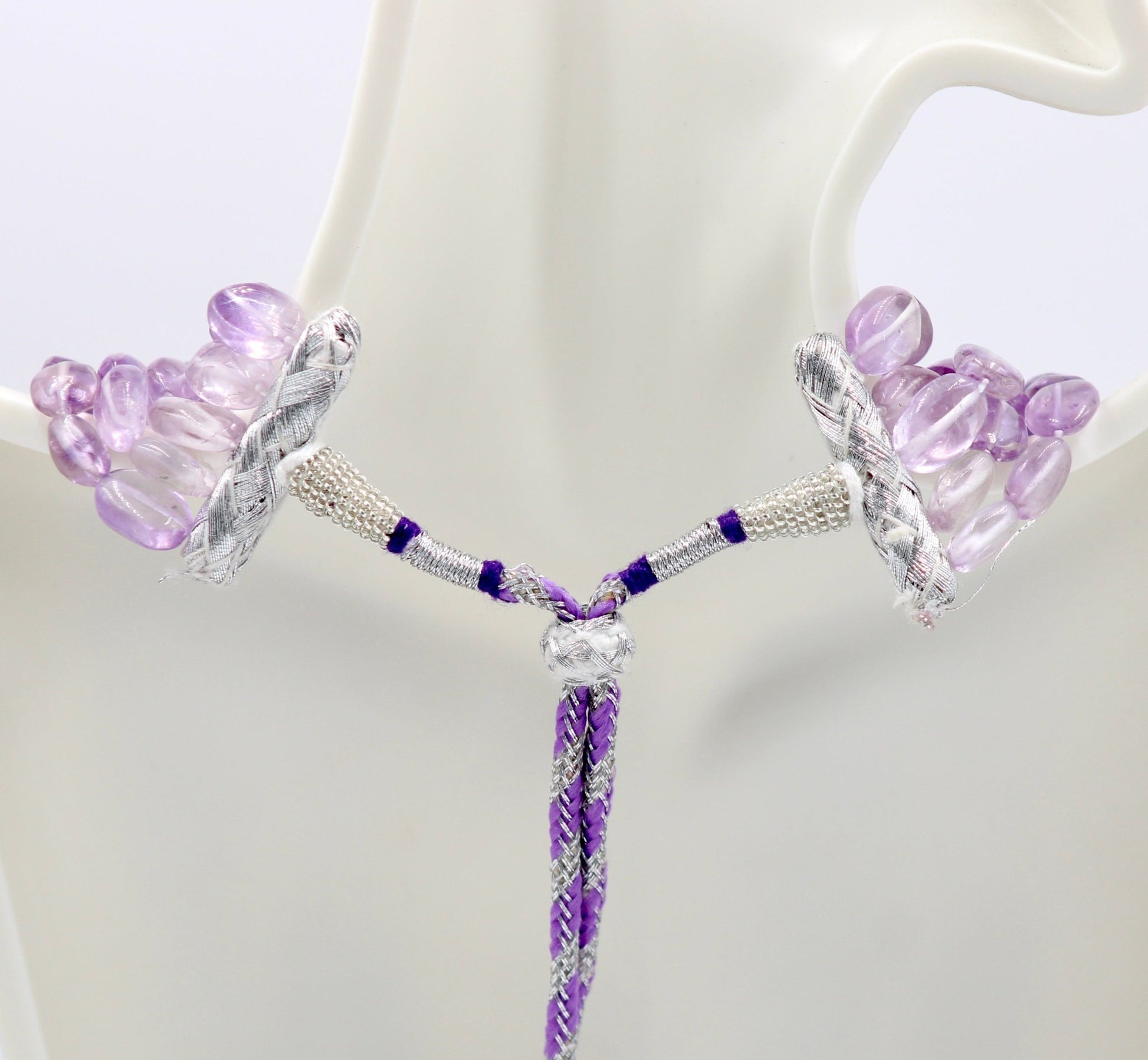 Amethyst Beaded Necklace - Taj Mahal Gems