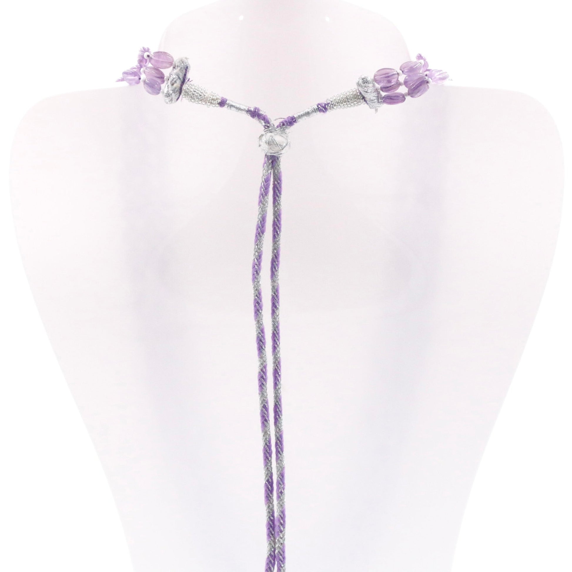 Amethyst Beaded Necklace - Taj Mahal Gems