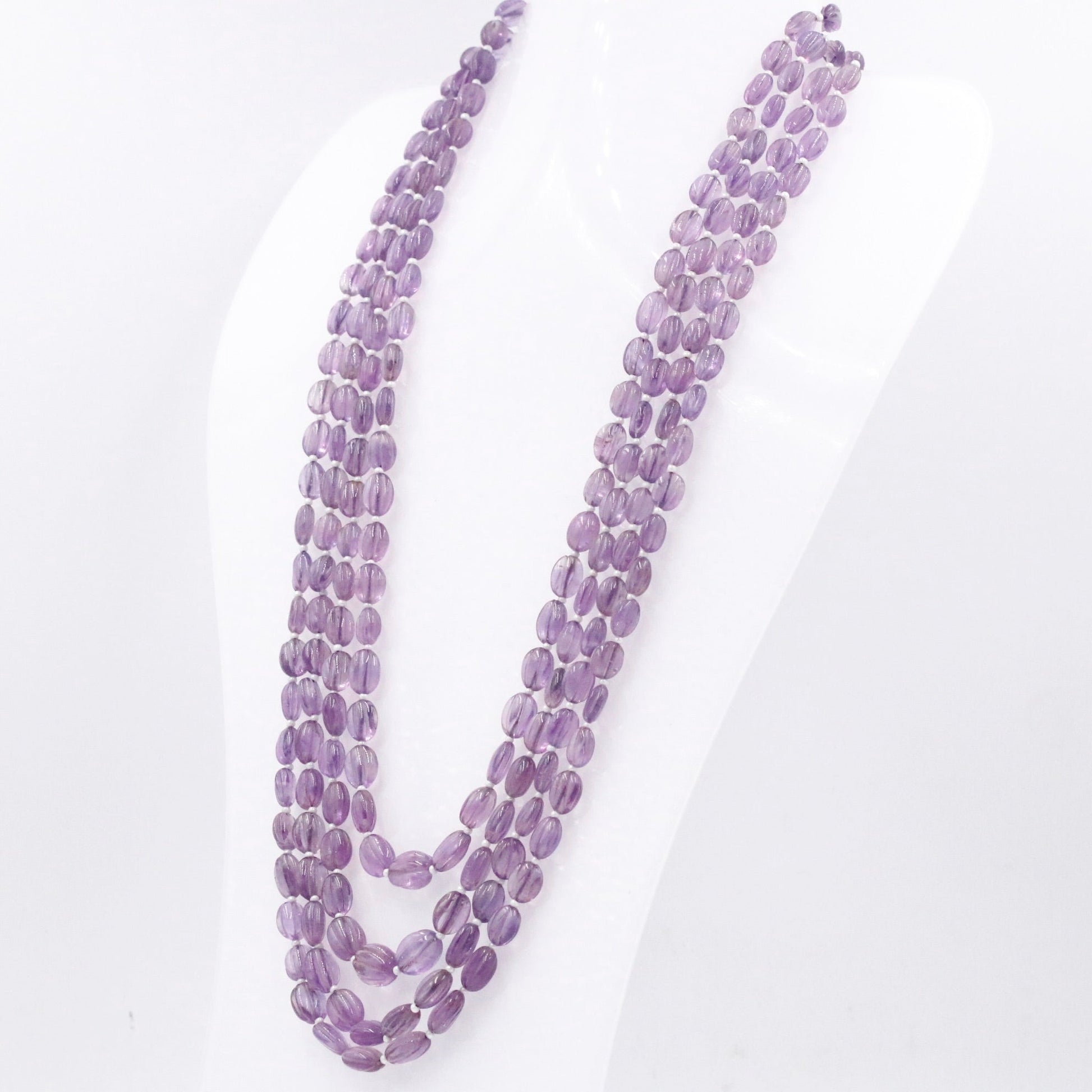 Amethyst Beaded Necklace - Taj Mahal Gems