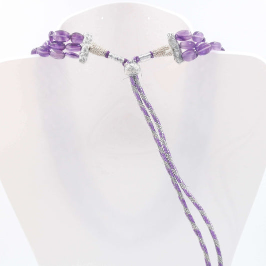 Amethyst Beaded Necklace - Taj Mahal Gems
