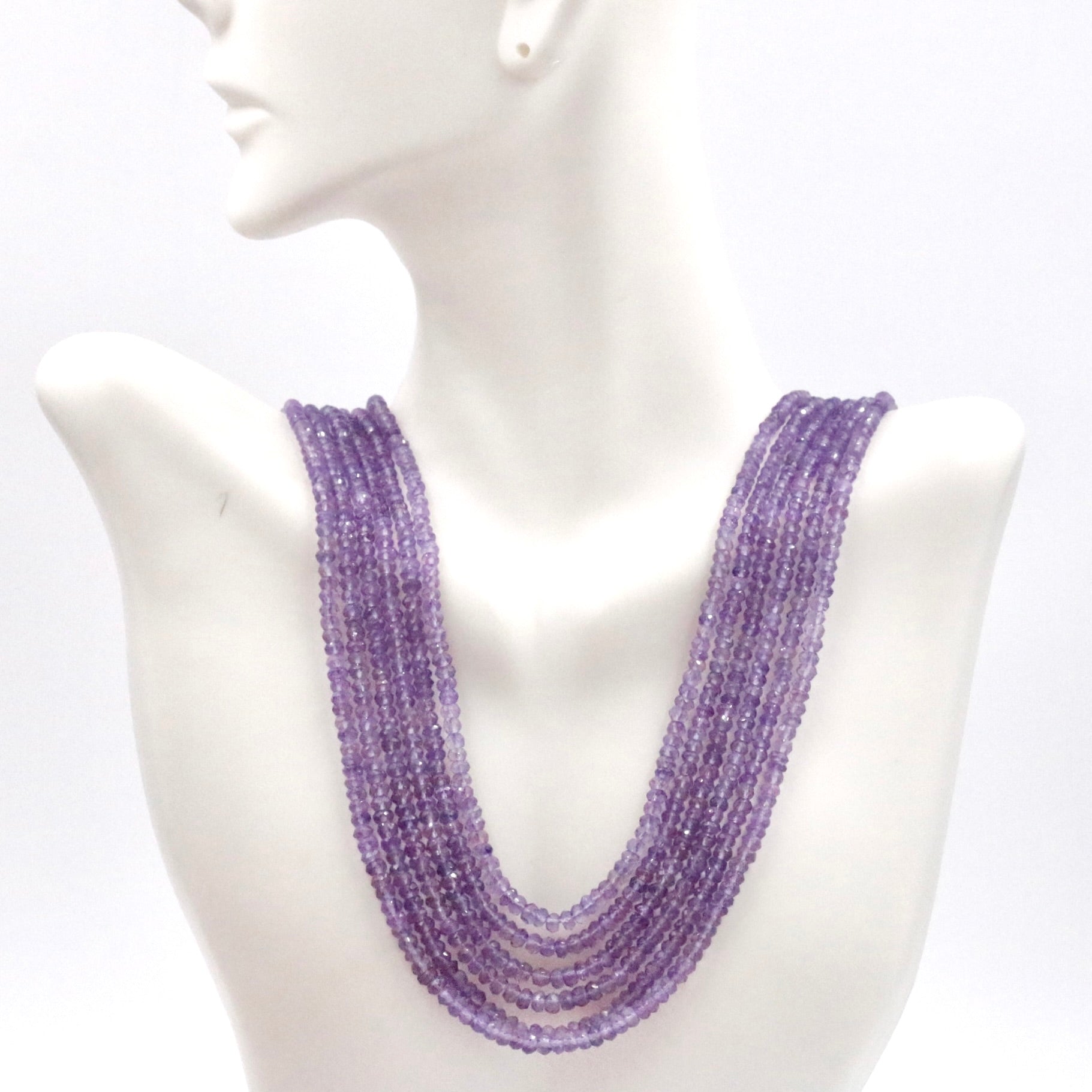 Amethyst Beaded Necklace - Taj Mahal Gems