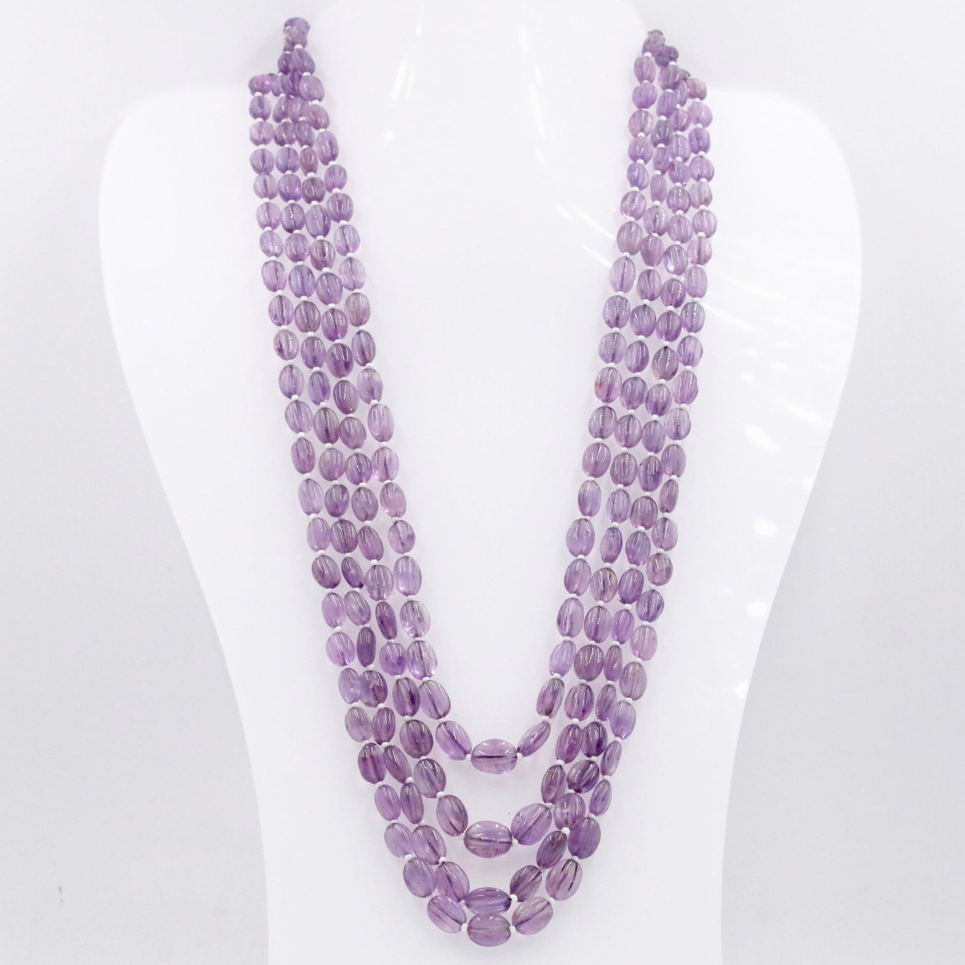 Amethyst Beaded Necklace - Taj Mahal Gems