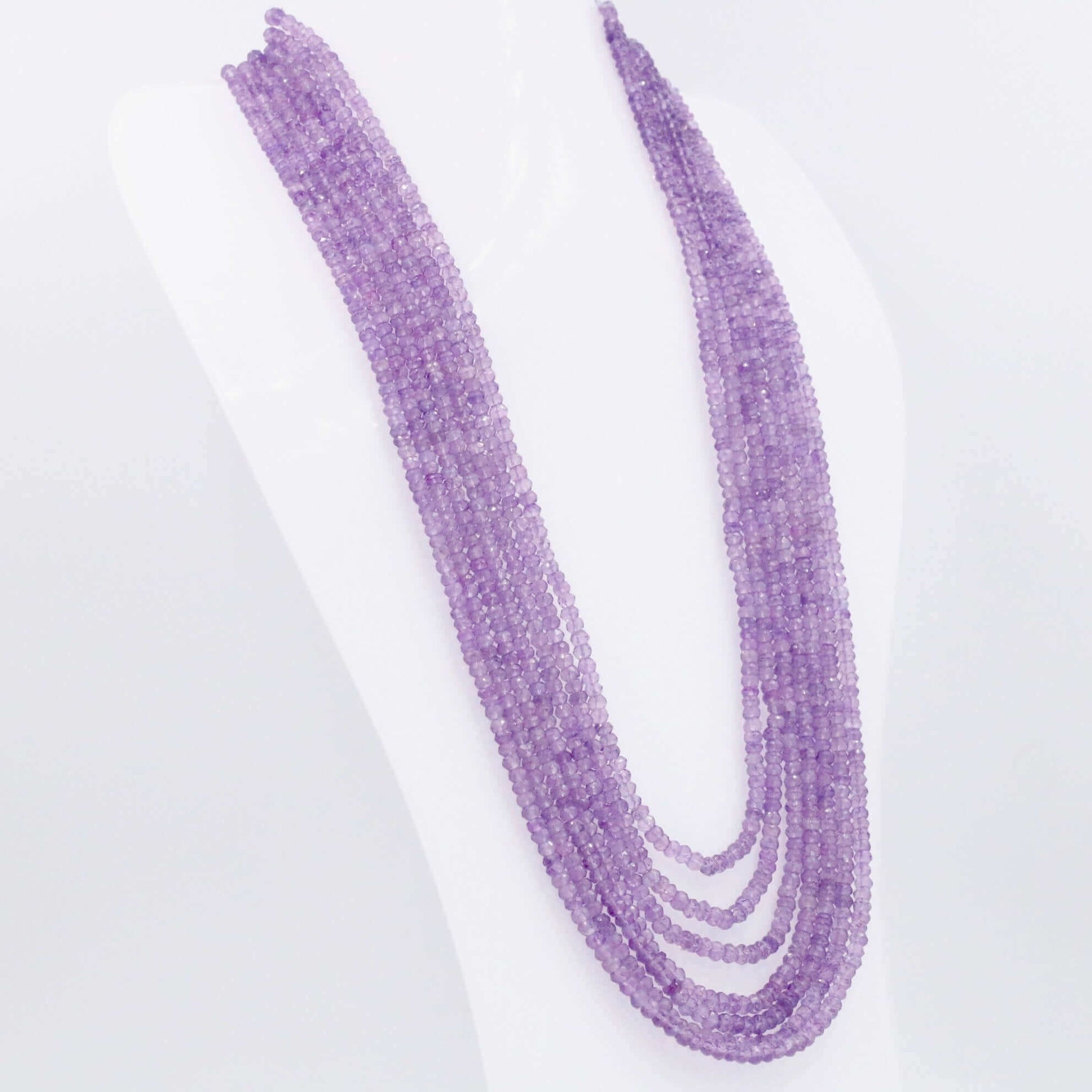Amethyst Beaded Necklace - Taj Mahal Gems
