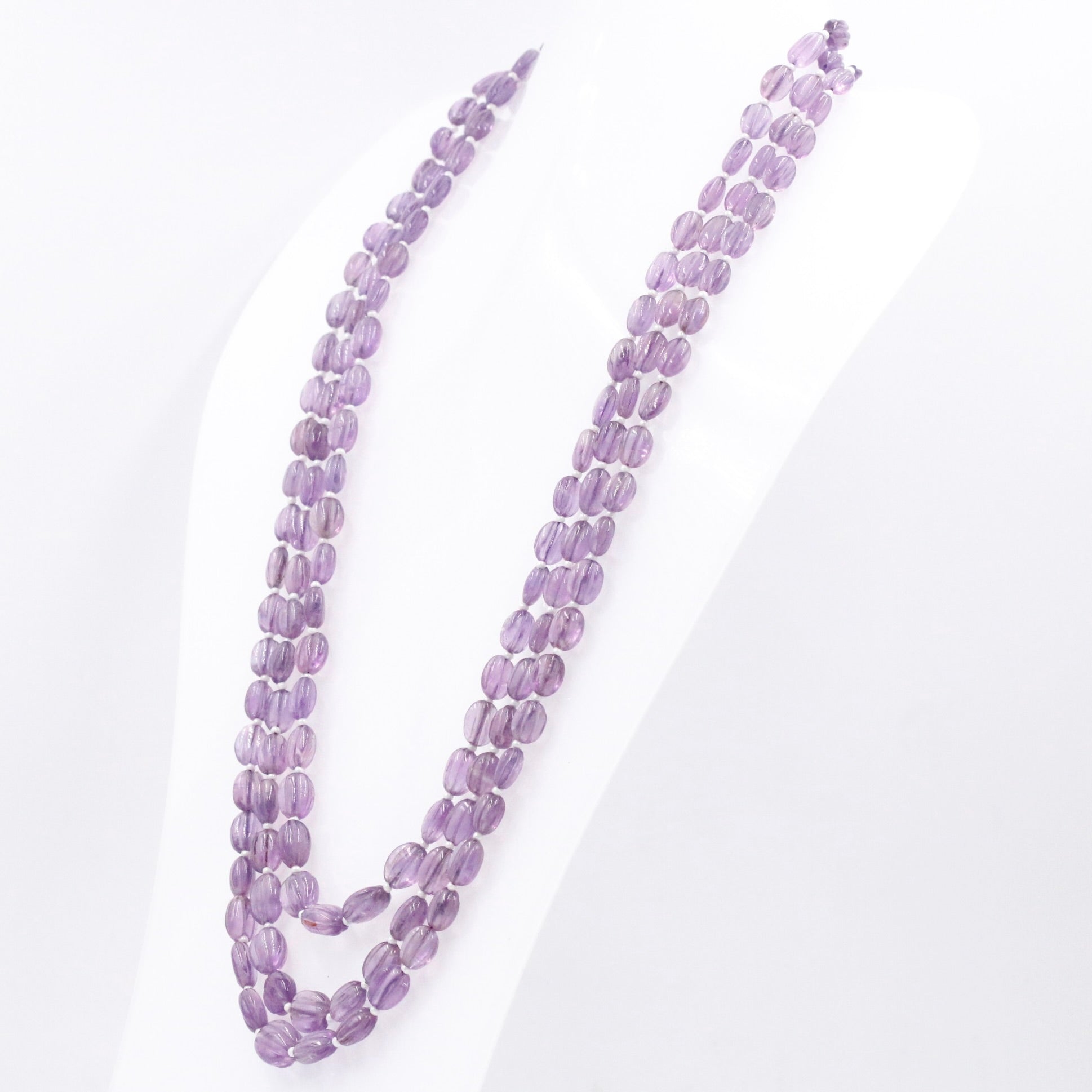 Amethyst Beaded Necklace - Taj Mahal Gems