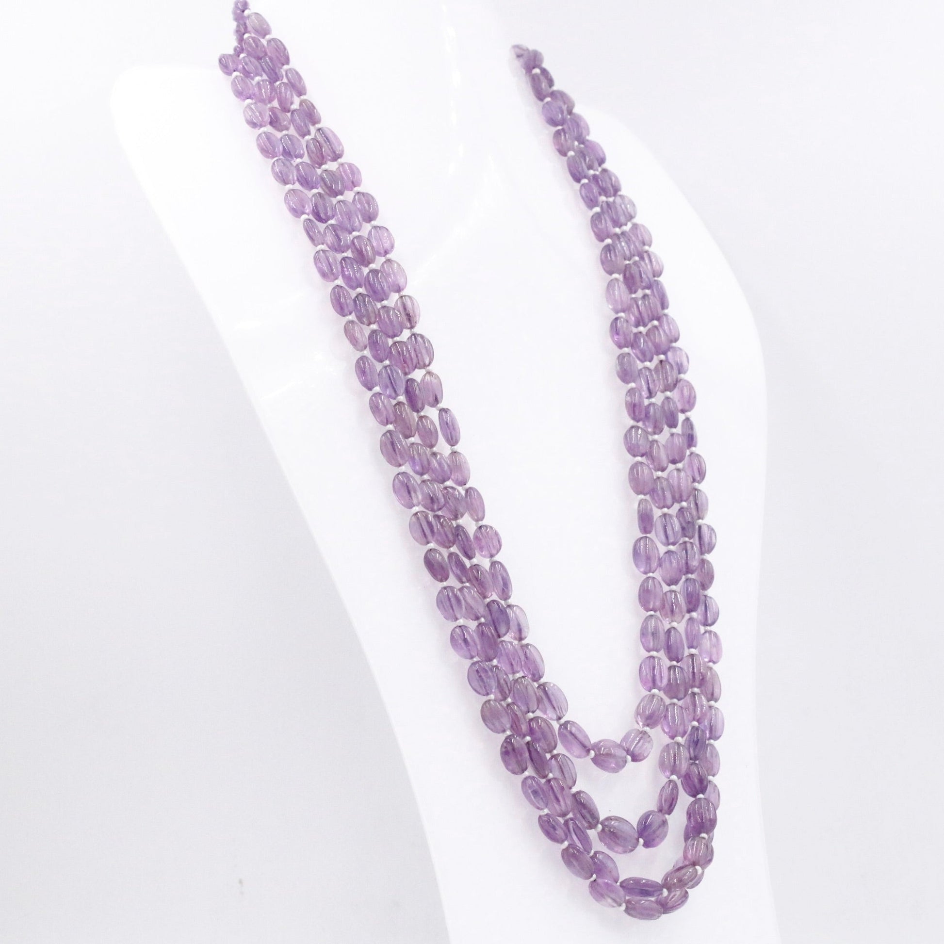 Amethyst Beaded Necklace - Taj Mahal Gems
