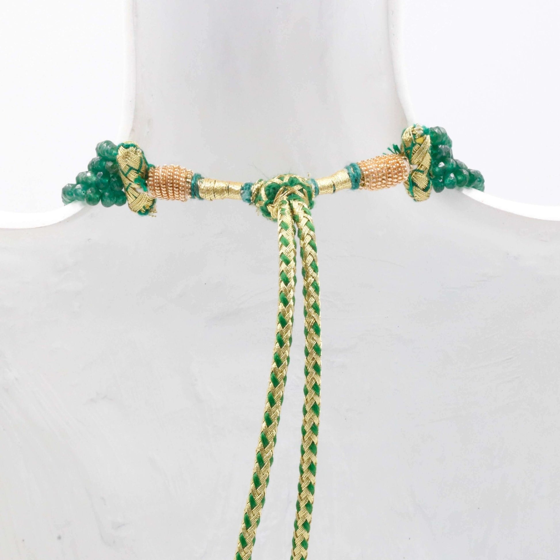 Aventurine Quartz Beaded Necklace - Taj Mahal Gems