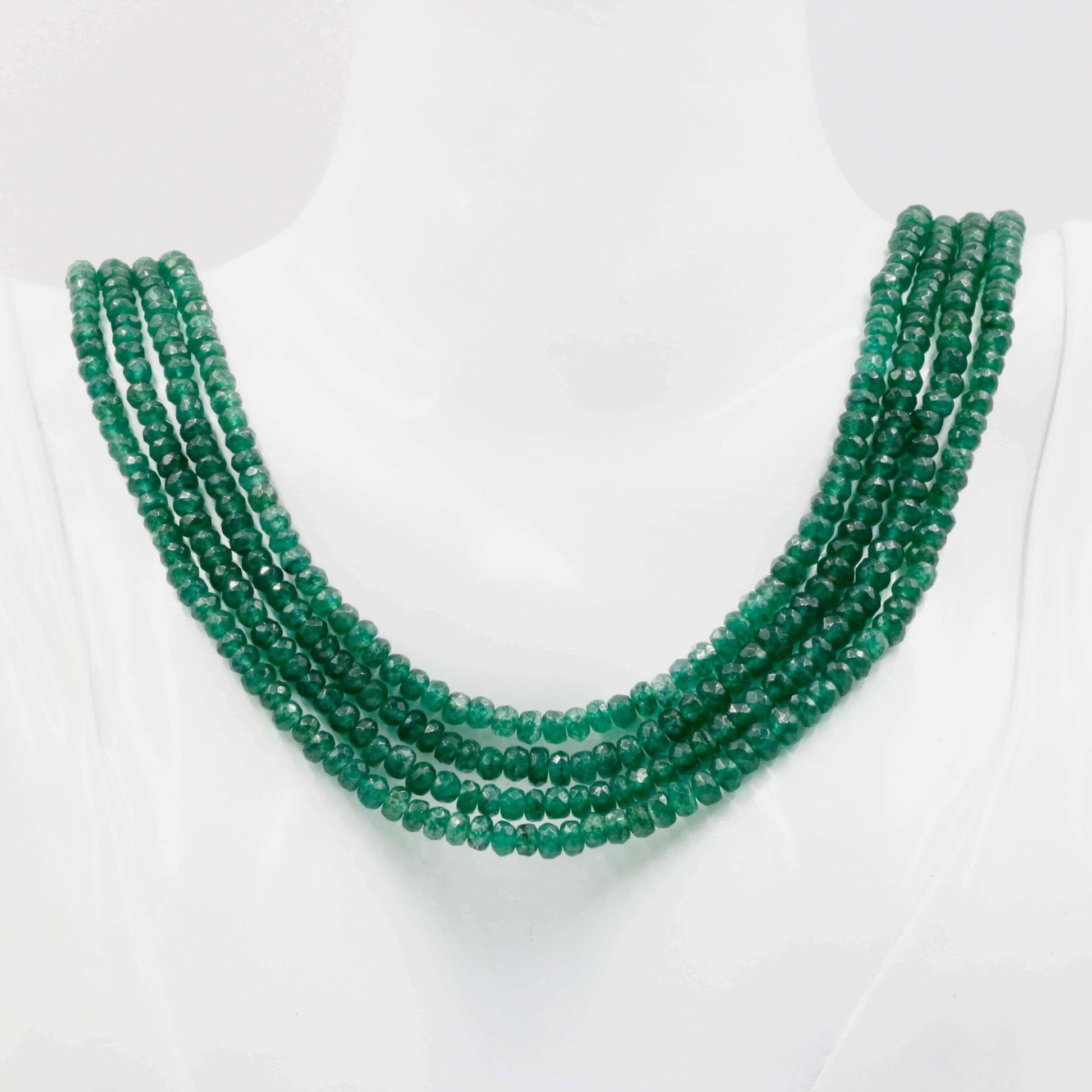 Aventurine Quartz Beaded Necklace - Taj Mahal Gems