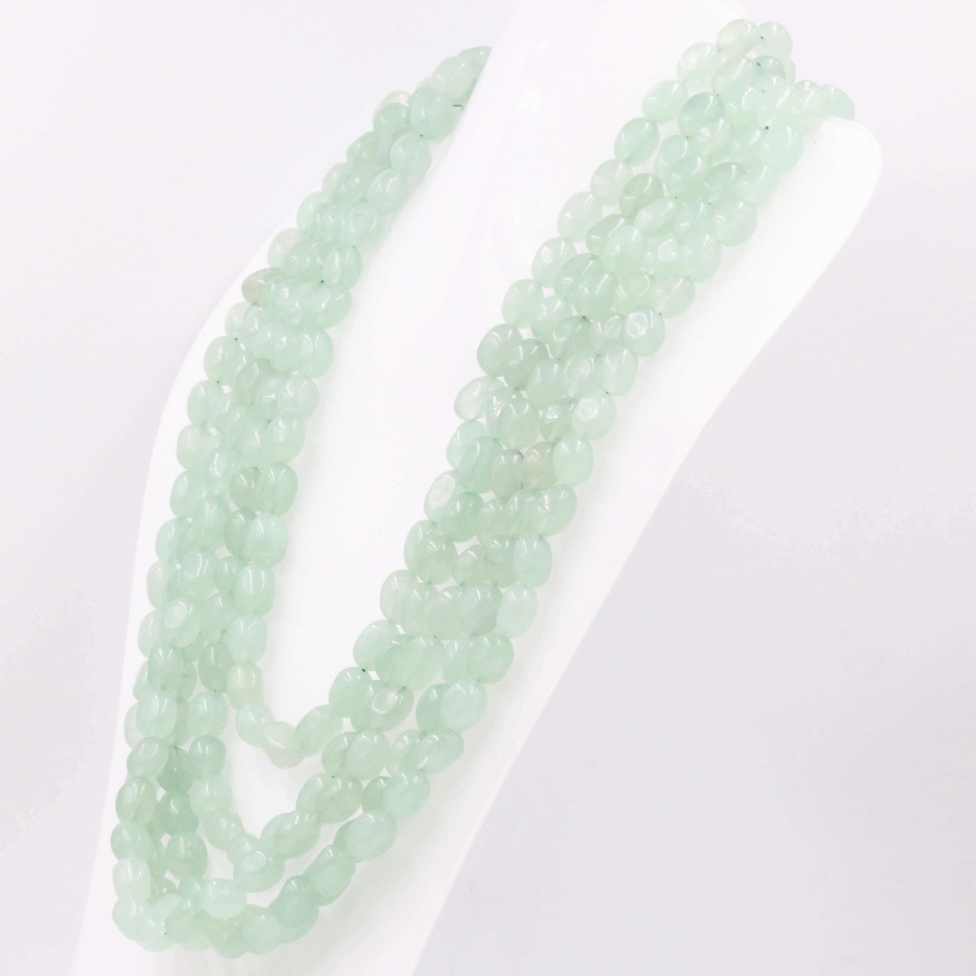 Aventurine Quartz Beaded Necklace - Taj Mahal Gems