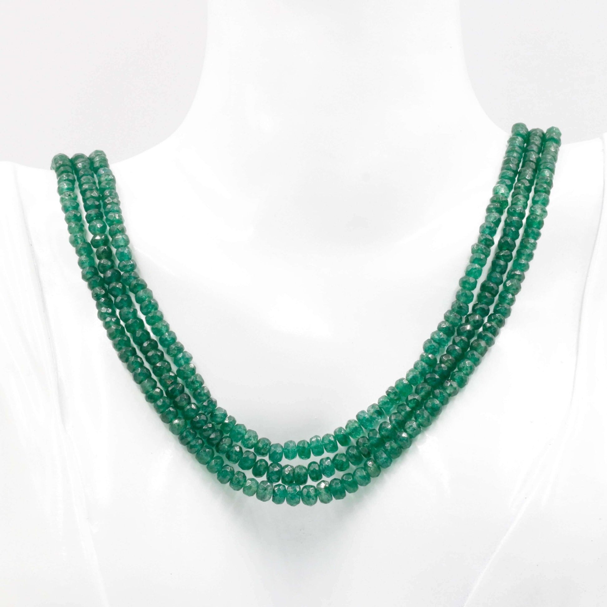 Aventurine Quartz Beaded Necklace - Taj Mahal Gems