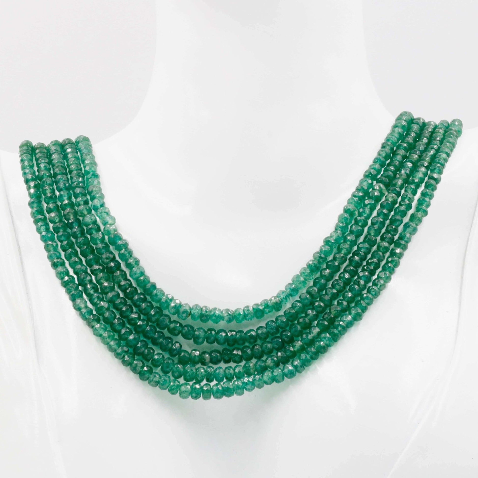 Aventurine Quartz Beaded Necklace - Taj Mahal Gems