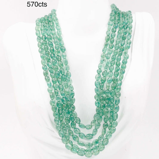 Aventurine Quartz Beaded Necklace - Taj Mahal Gems