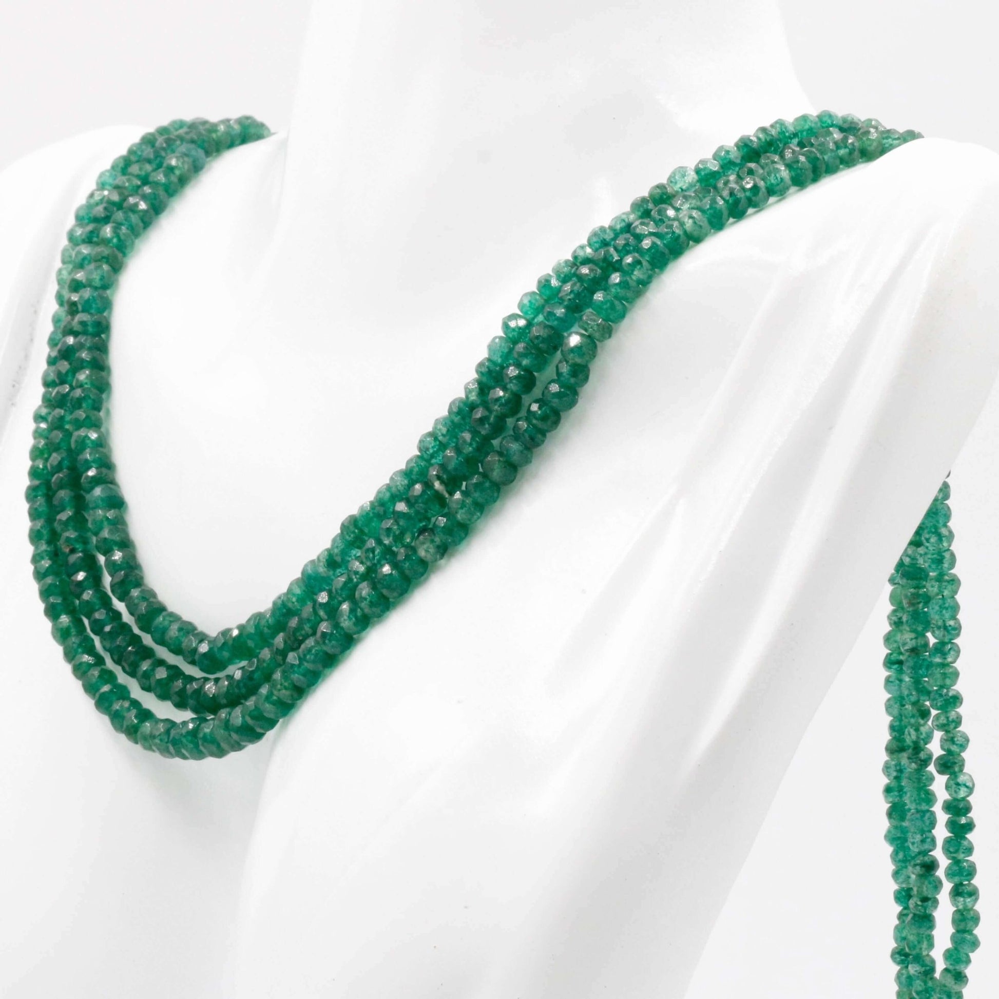 Aventurine Quartz Beaded Necklace - Taj Mahal Gems
