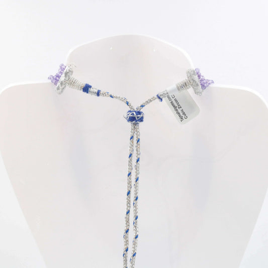 Bi - Color CZ Beaded Necklace - Taj Mahal Gems