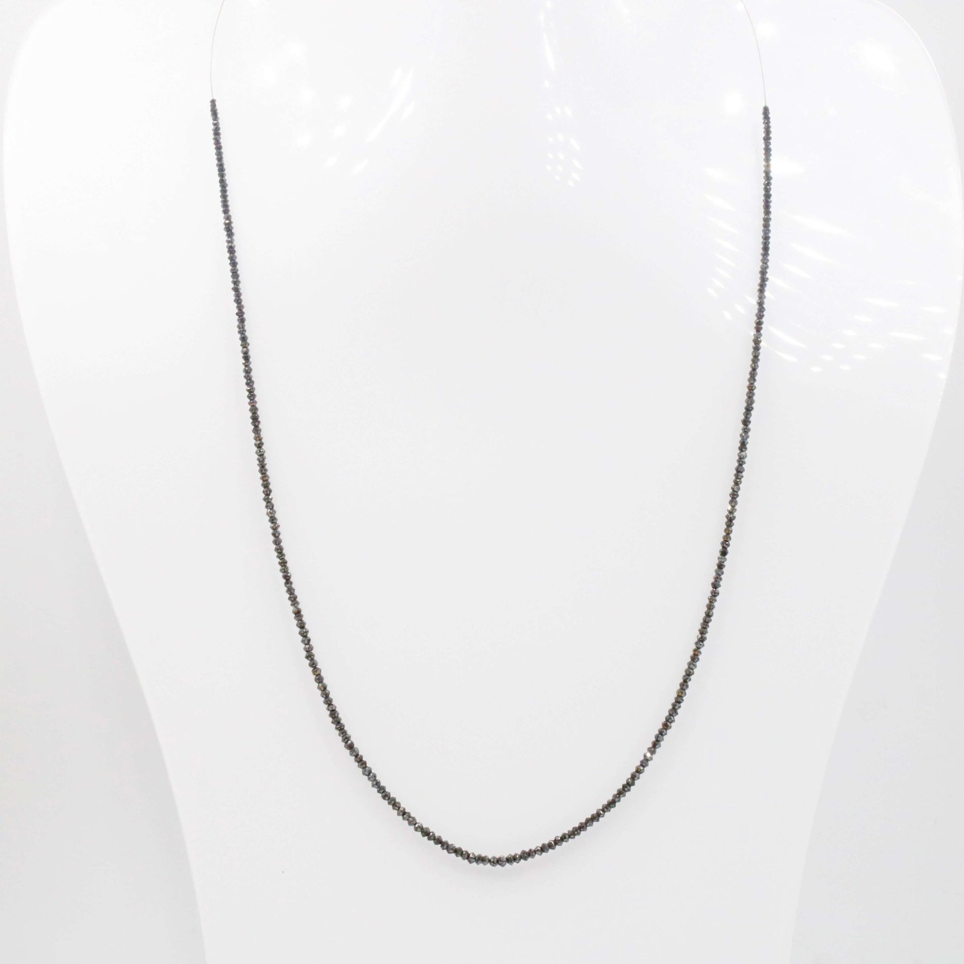 Black Diamond Beads Strand - Taj Mahal Gems