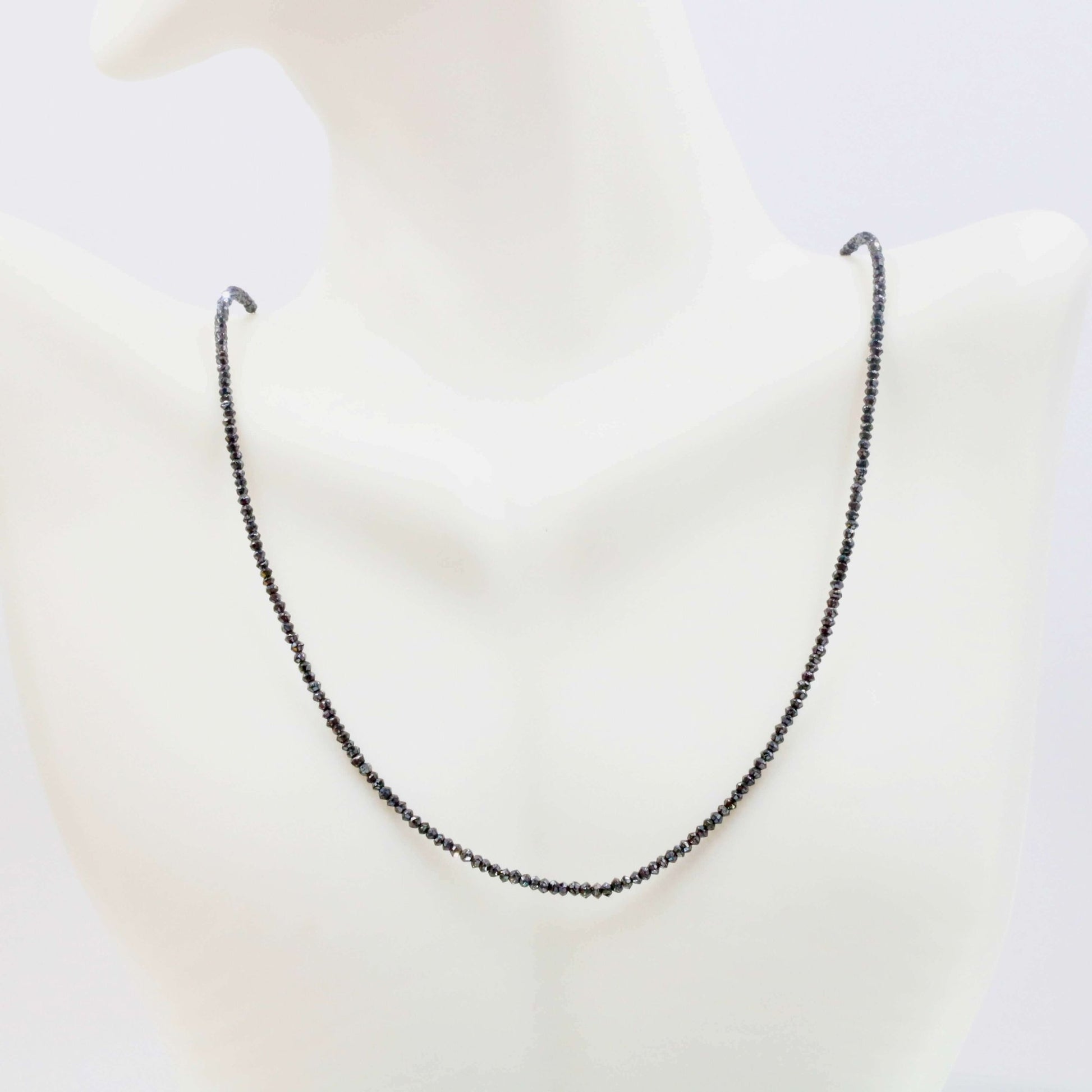 Black Diamond Beads Strand - Taj Mahal Gems