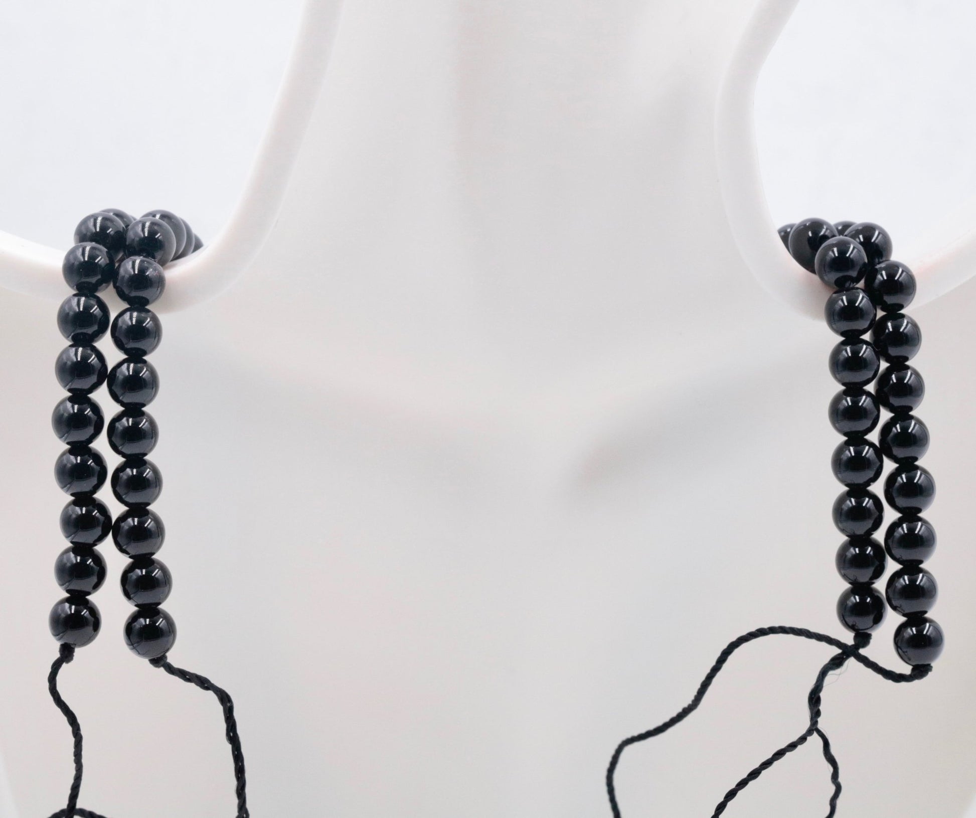 Black Onyx Beads Strand - Taj Mahal Gems