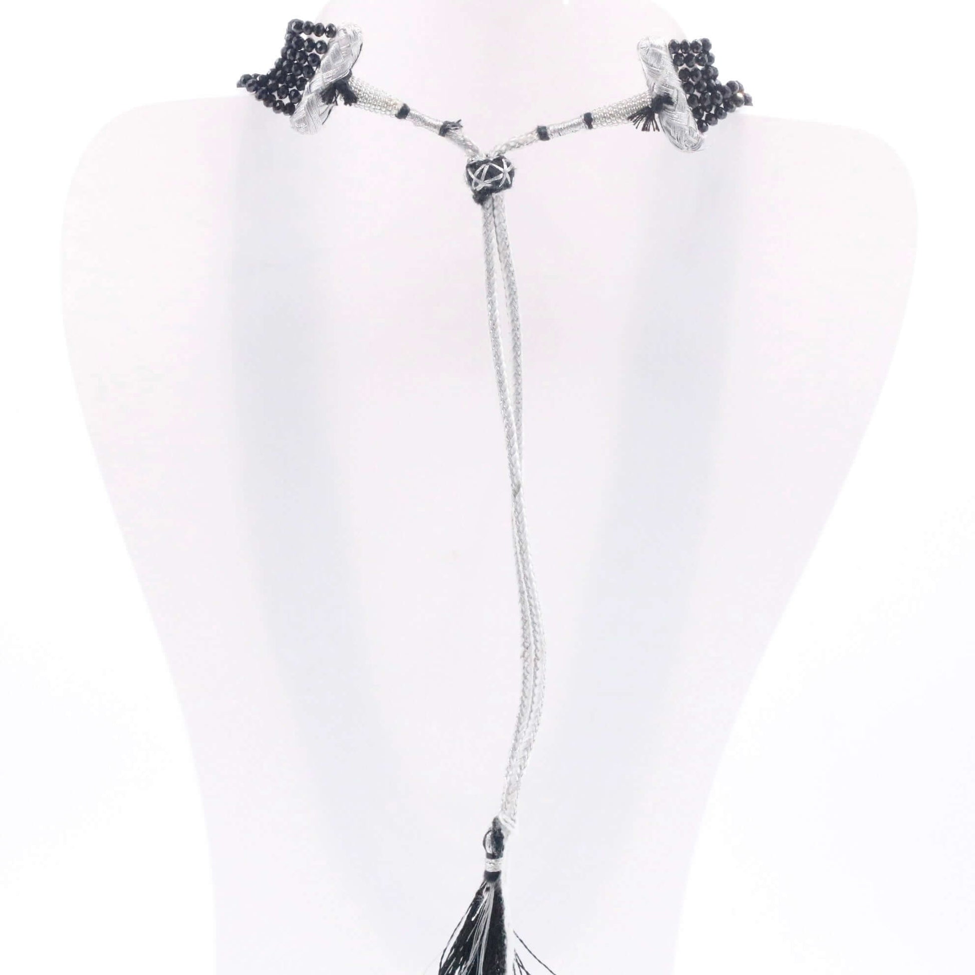 Black Spinel Beaded Necklace - Taj Mahal Gems