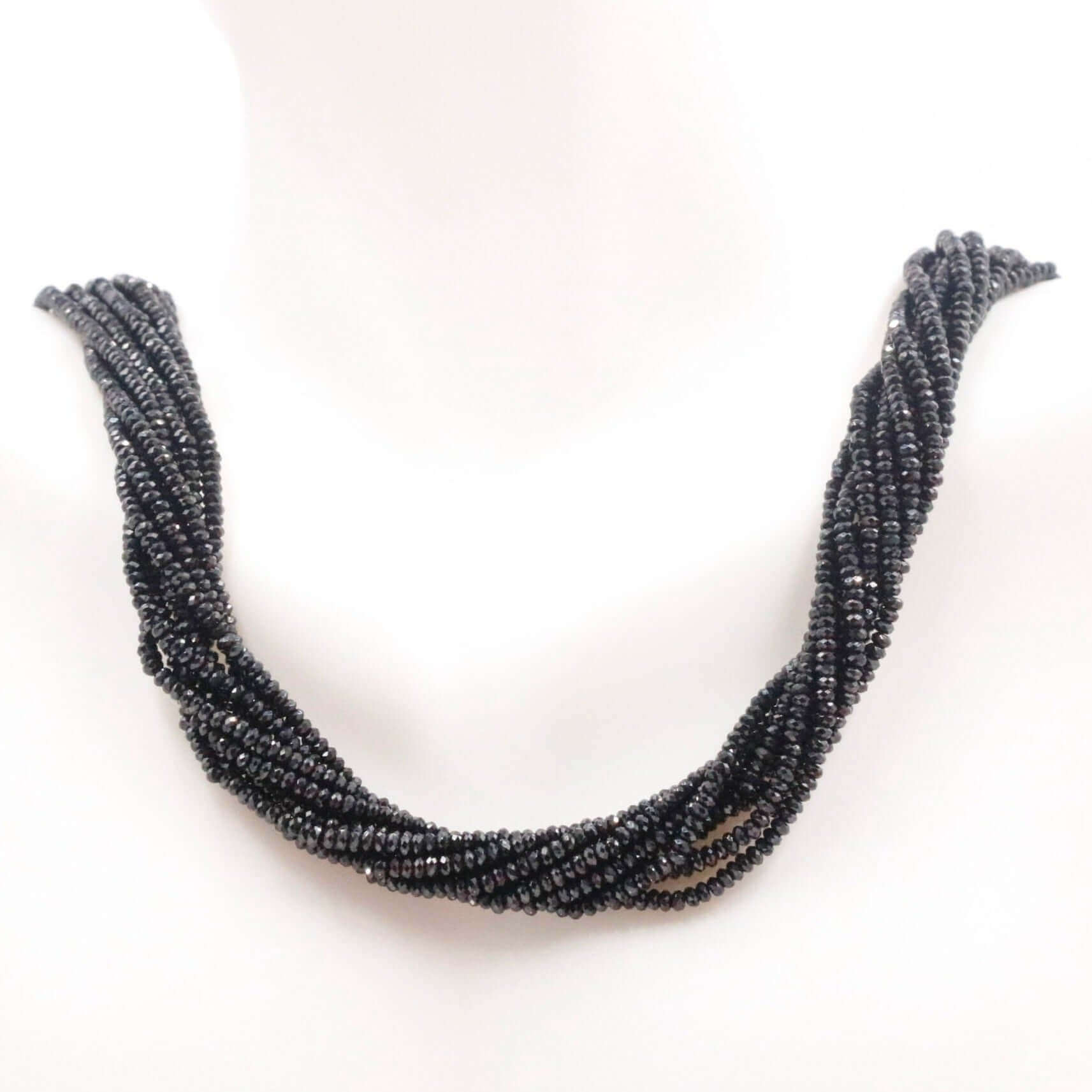 Black Spinel Beads Strand - Taj Mahal Gems