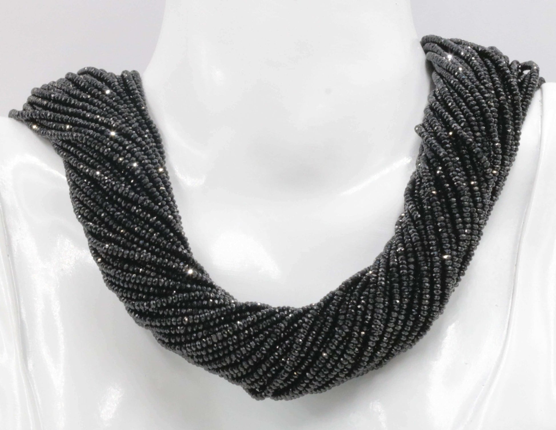 Black Spinel Beads Strand - Taj Mahal Gems