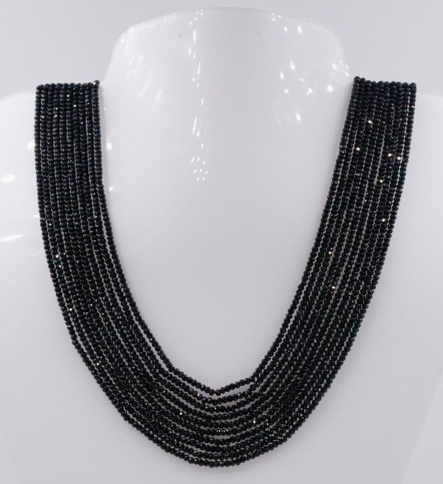Black Spinel Necklace - Taj Mahal Gems