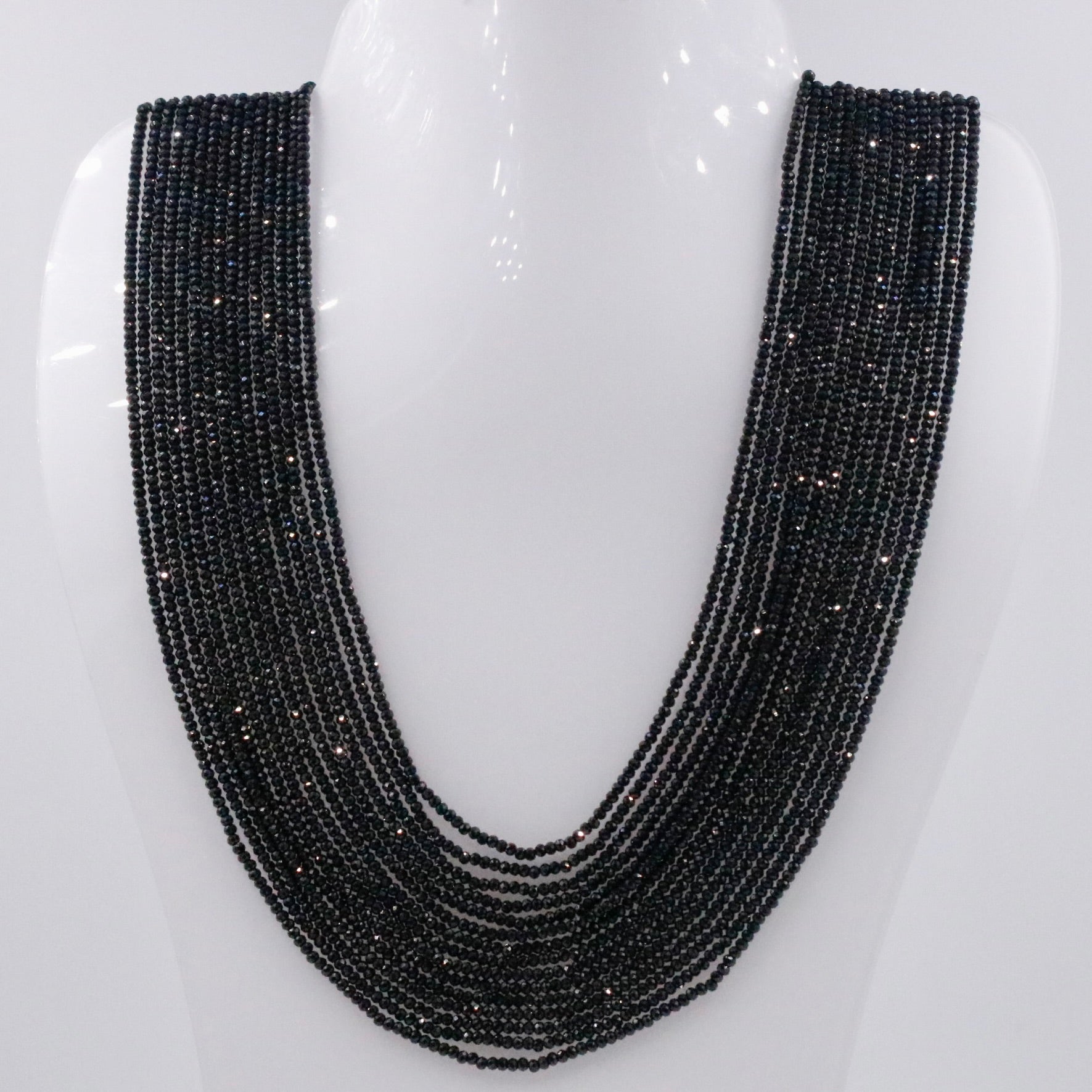 Black Spinel Necklace - Taj Mahal Gems
