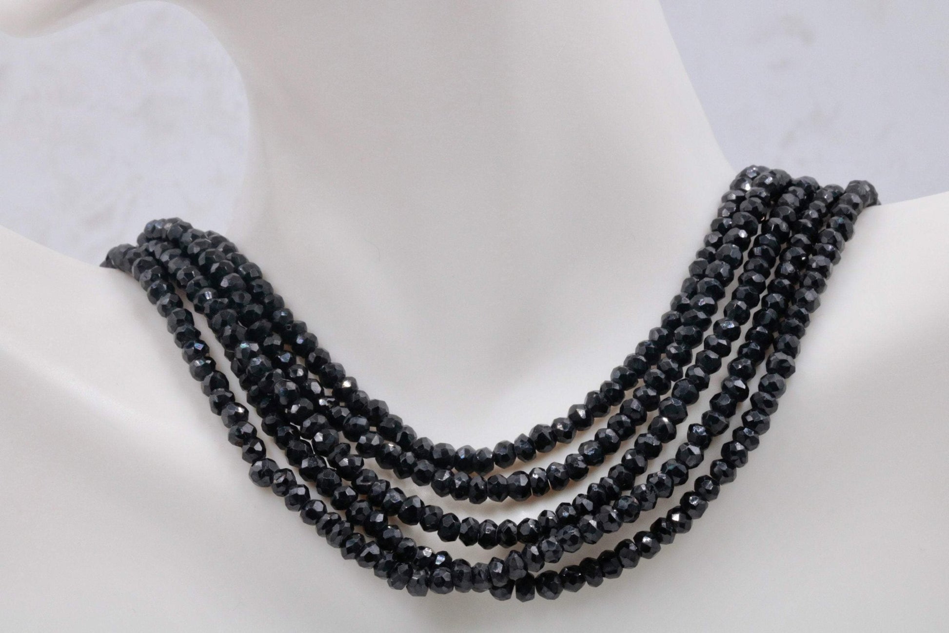 Black Spinel Sterling Silver Clasp - Taj Mahal Gems