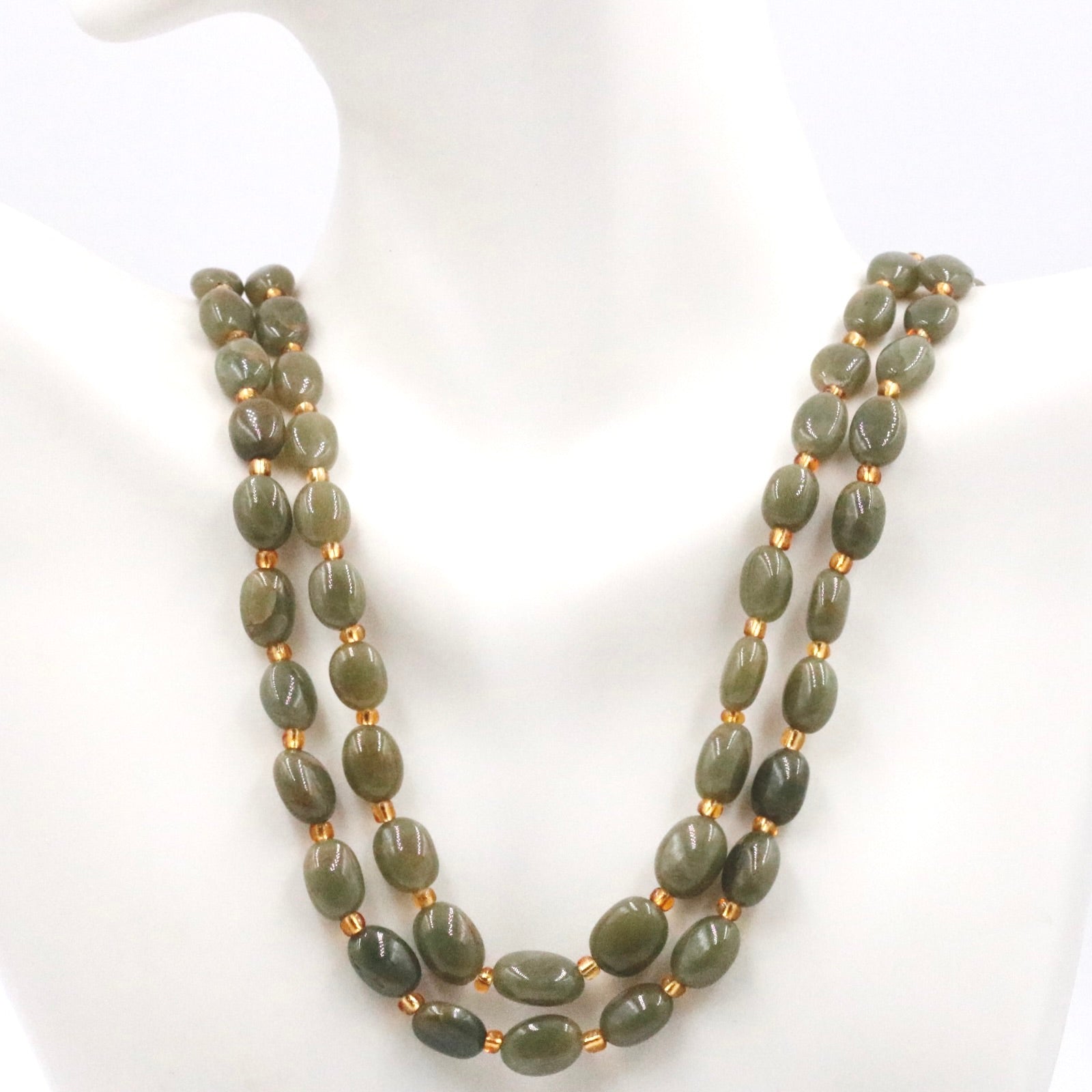 Chrysoberyl Beaded Necklace - Taj Mahal Gems