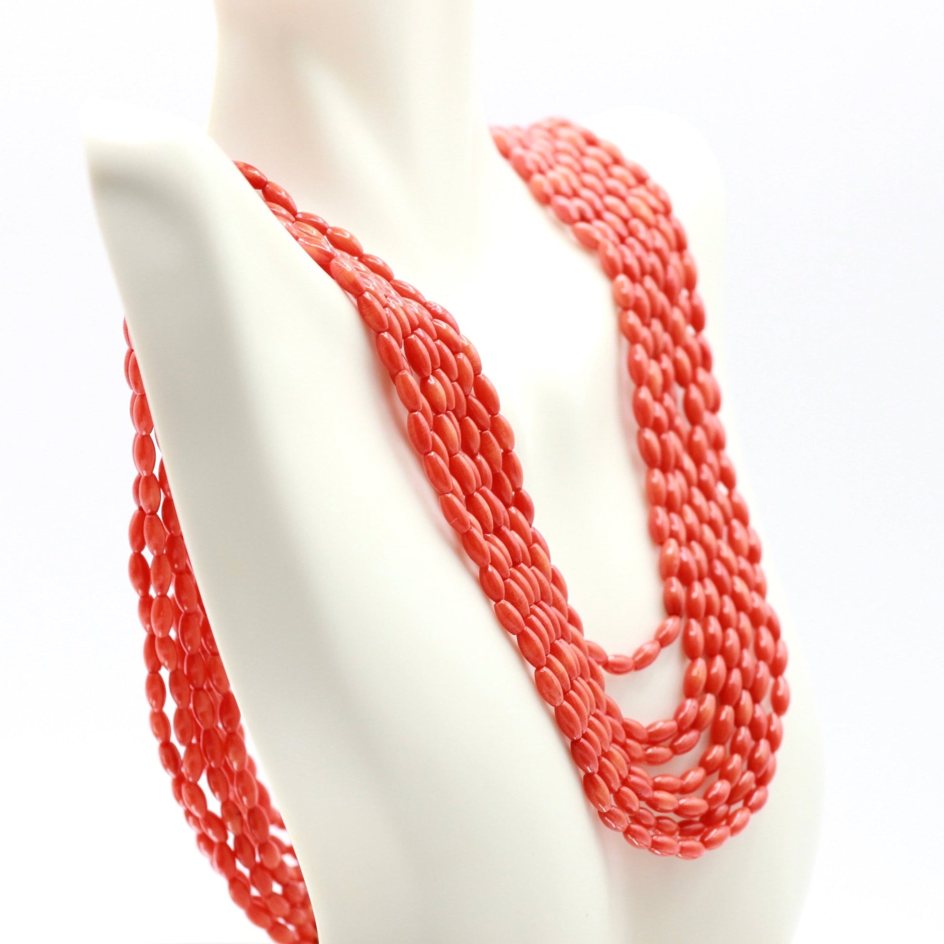 Coral Beaded Necklace - Taj Mahal Gems