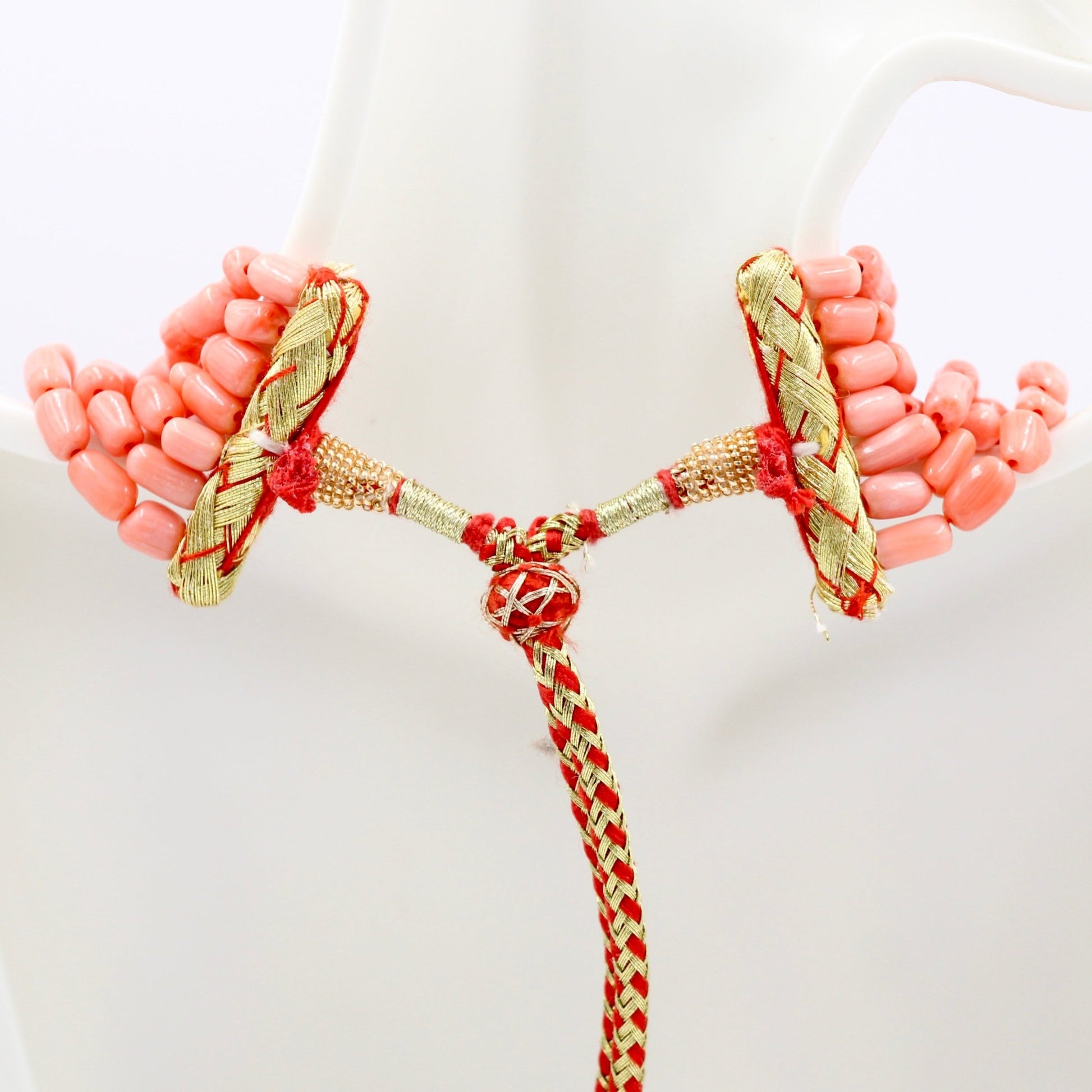 Coral Beaded Necklace - Taj Mahal Gems