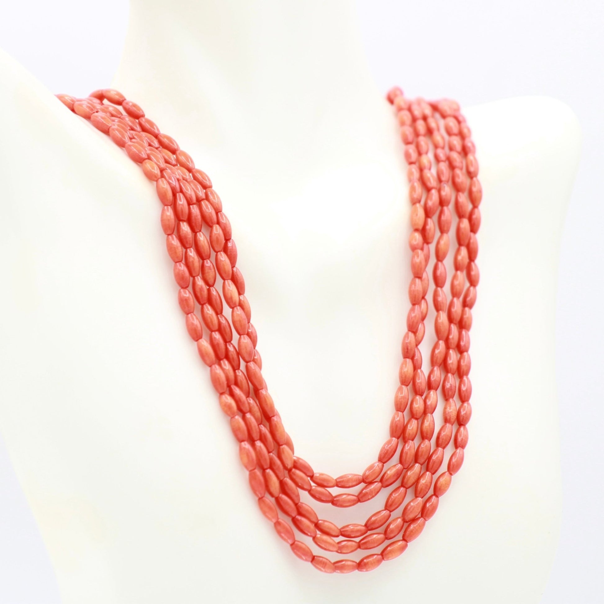 Coral Beaded Necklace - Taj Mahal Gems
