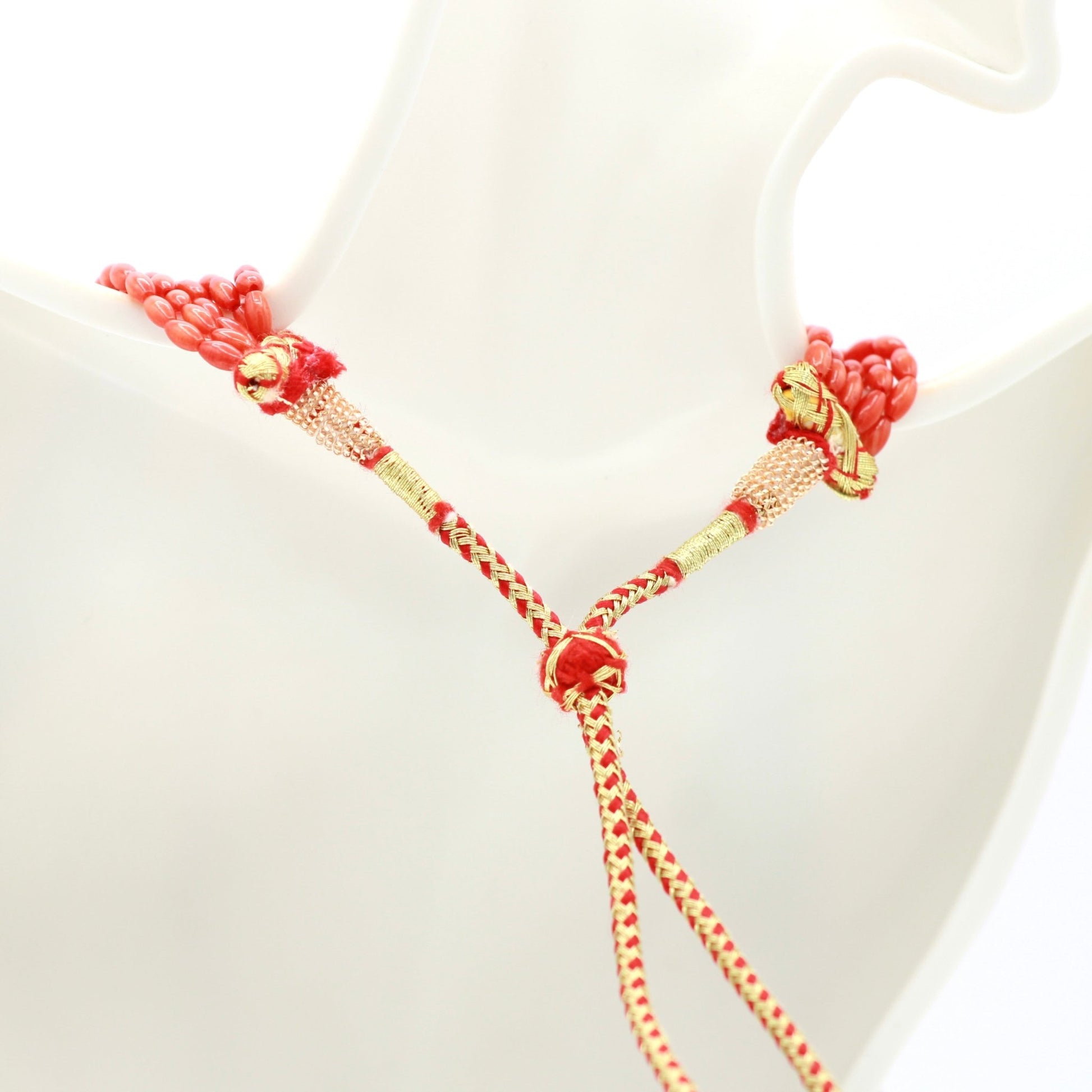 Coral Beaded Necklace - Taj Mahal Gems